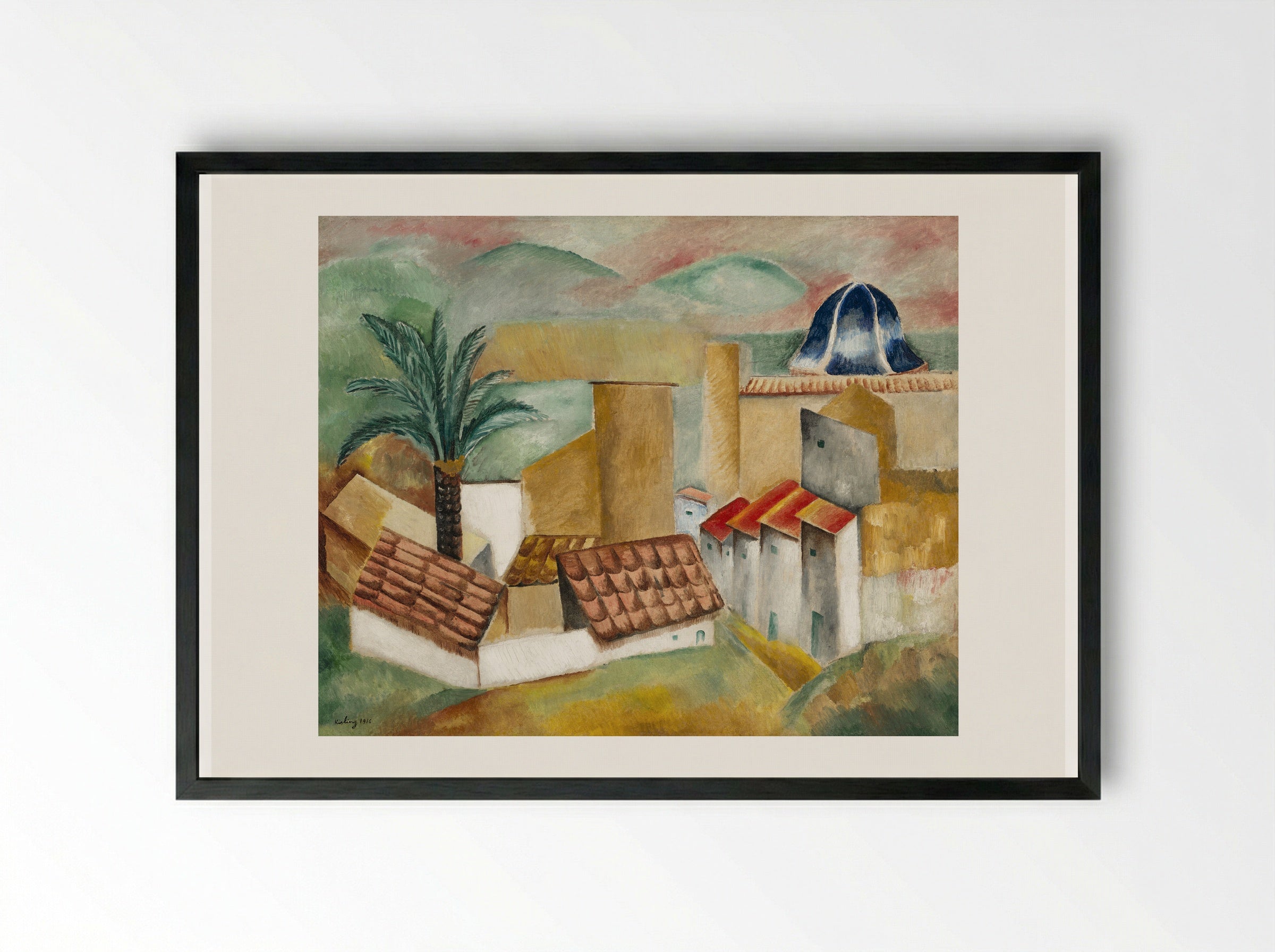 Sagunto - Moïse Kisling - Framed Print Black