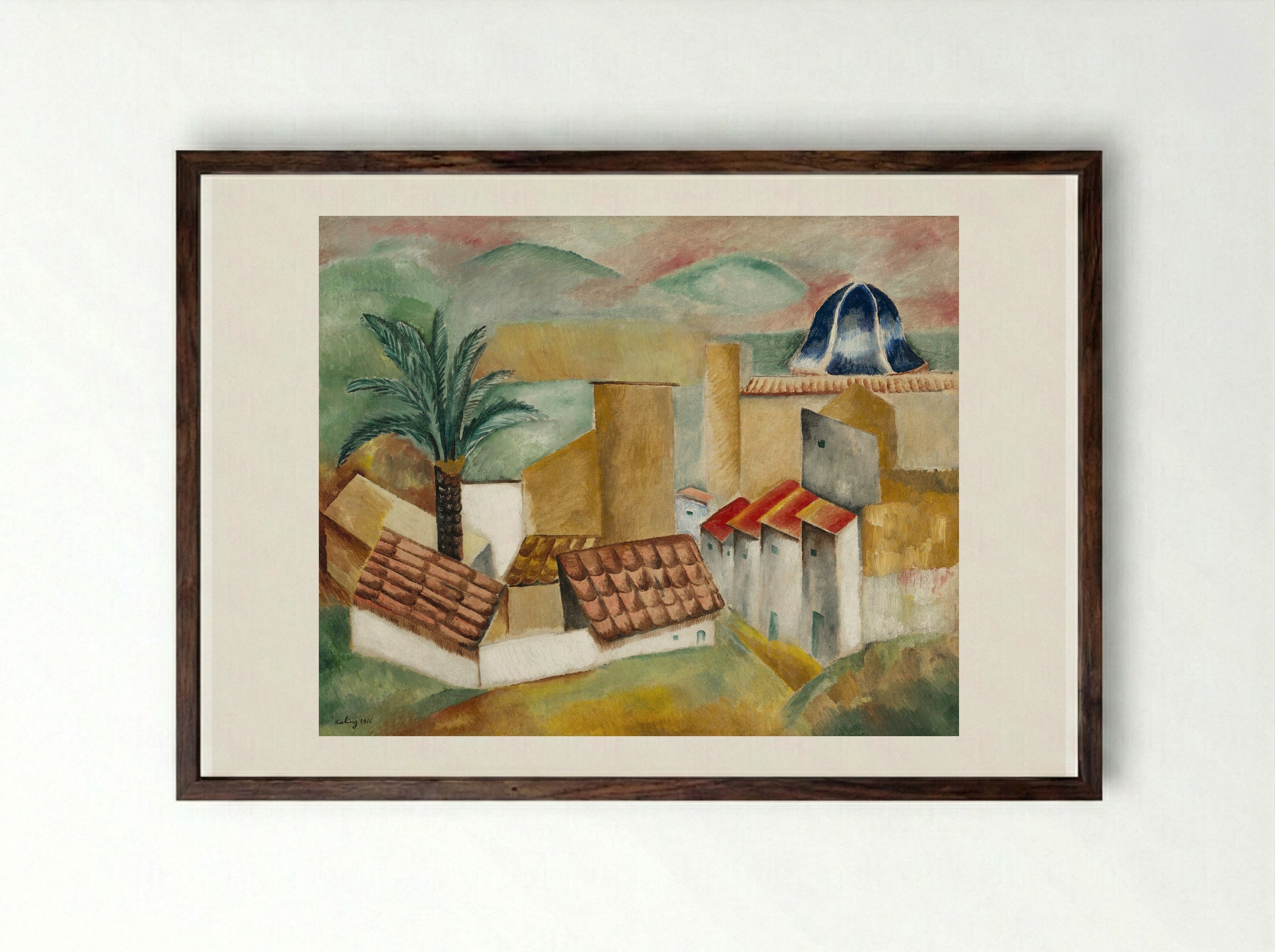 Sagunto - Moïse Kisling - Framed Print Dark Wood