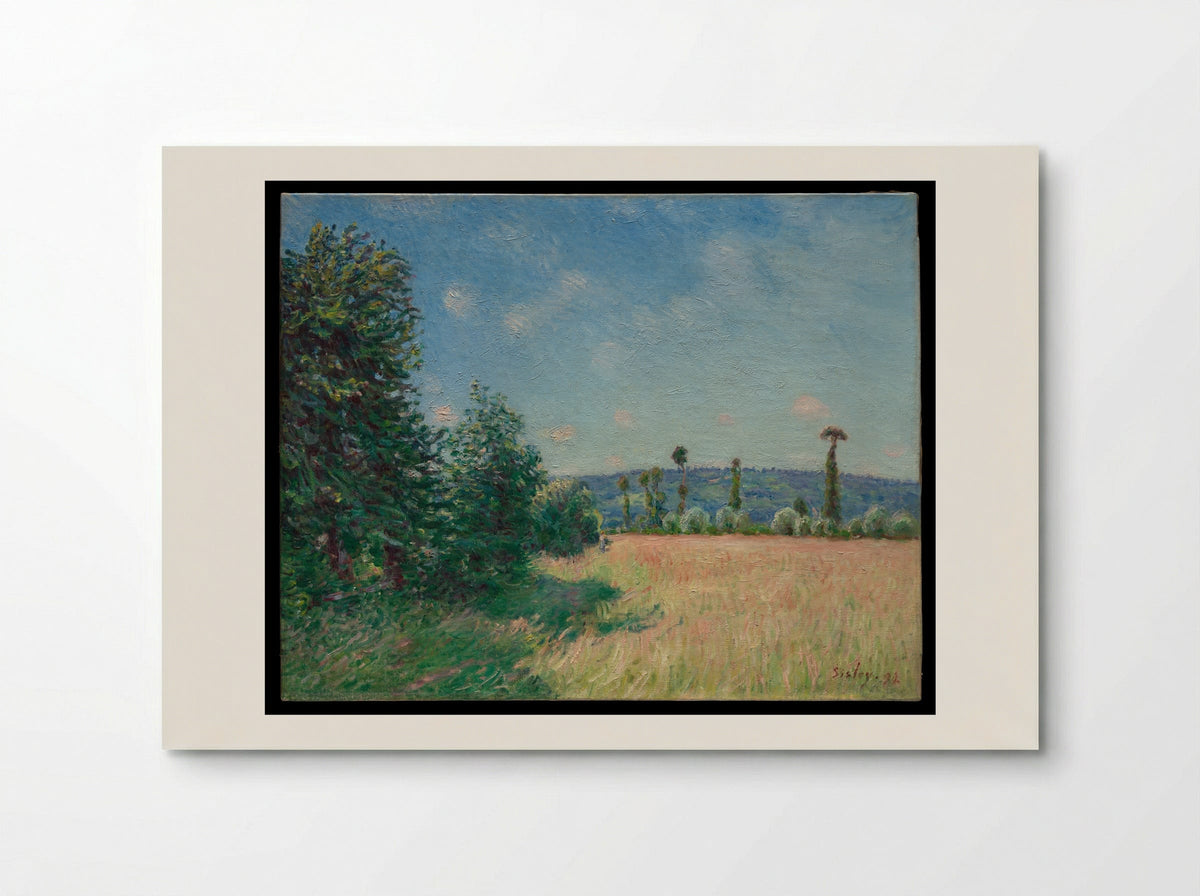 Sahurs Meadows in Morning Sun - Alfred Sisley - Poster