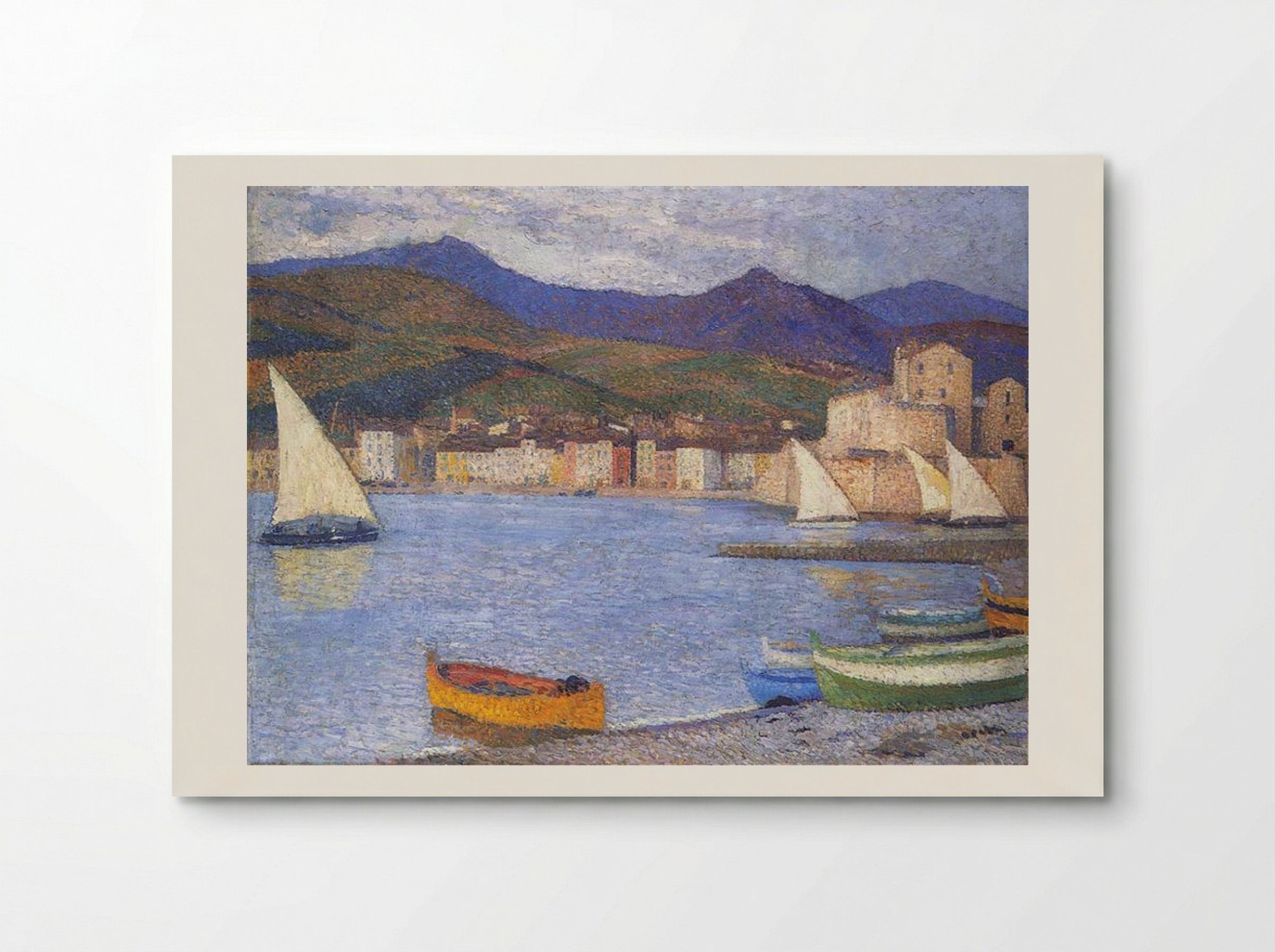 Sailboats in the Port of Collioure - Henri Martin - Poster