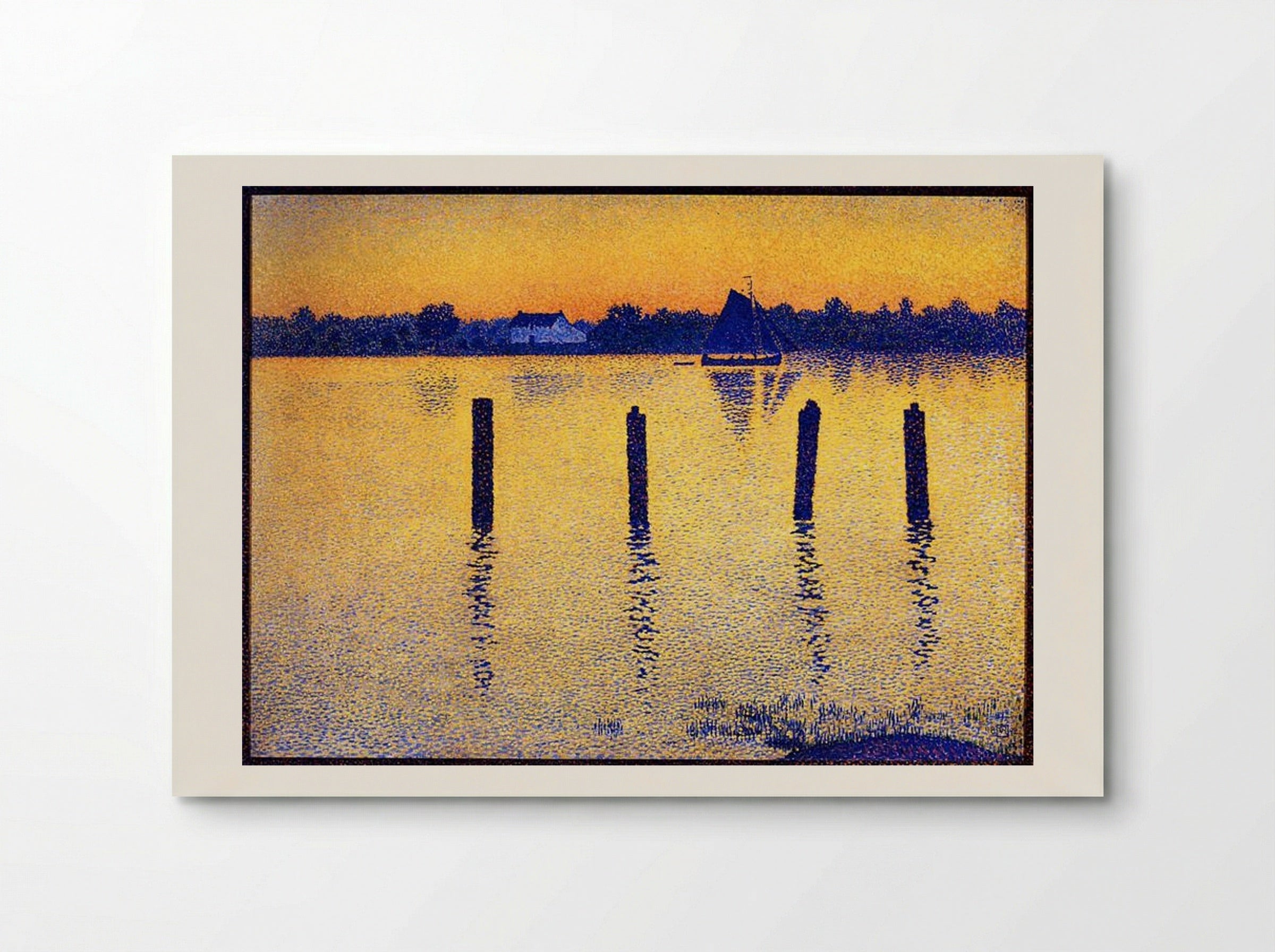 Sailboats on the River Scheldt - Théo van Rysselberghe - Poster
