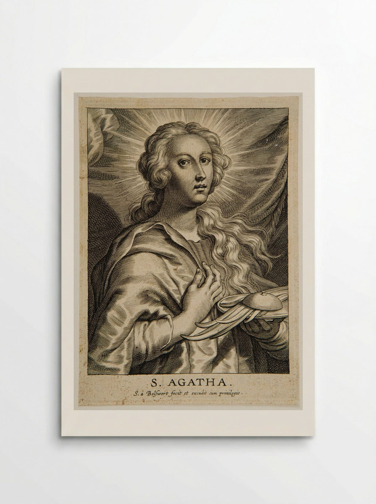 Saint Agatha - Schelte Adamsz. Bolswert - Poster