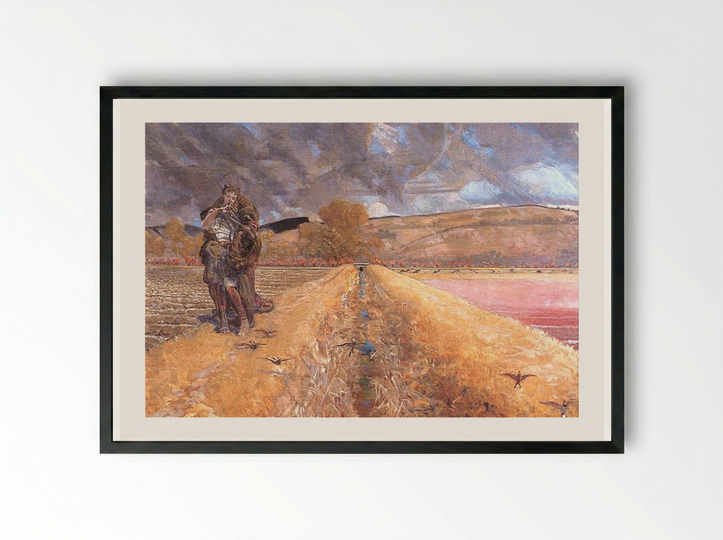 Saint Agnes - Jacek Malczewski - Framed Print Black