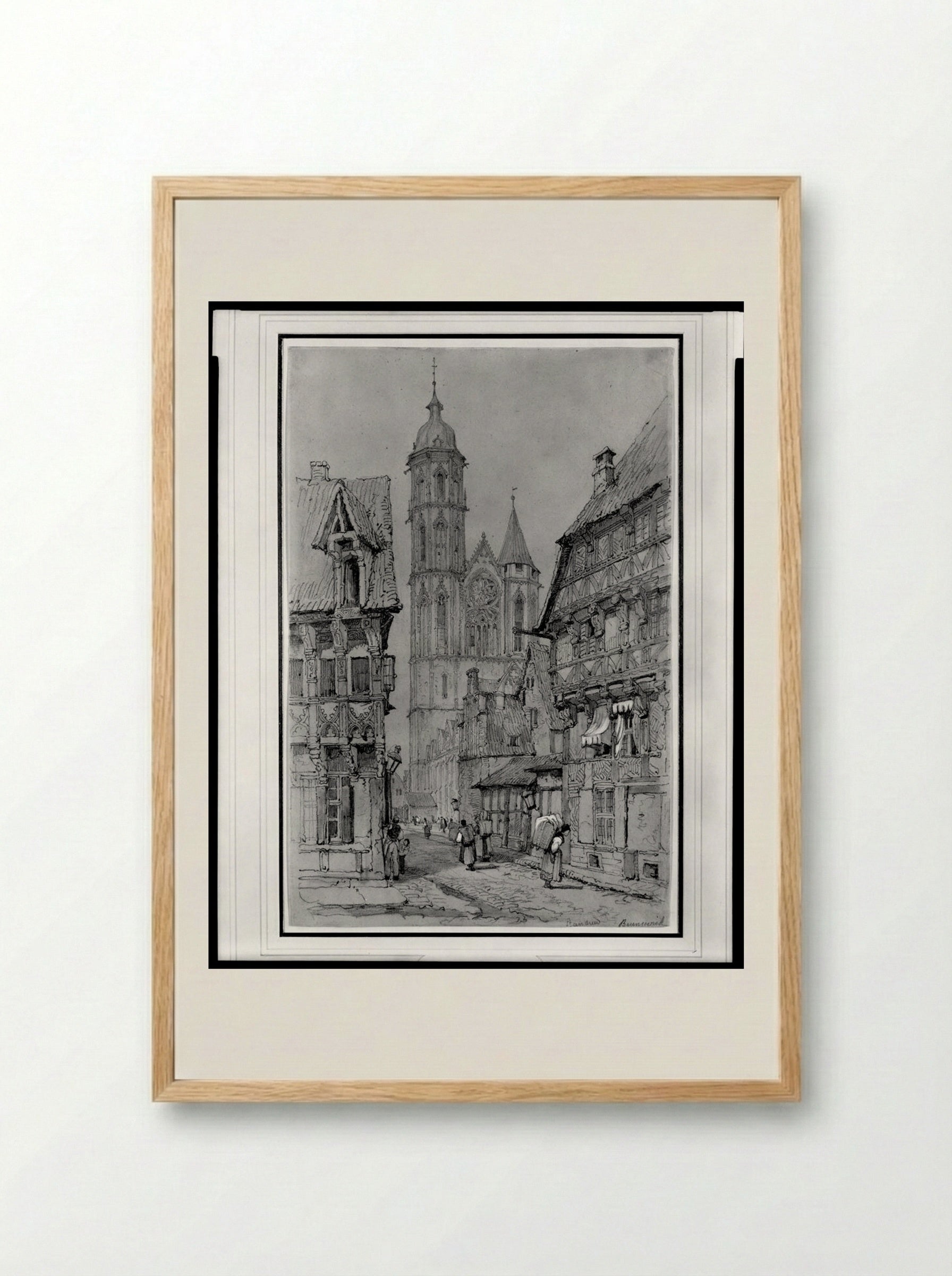 Saint Andrews, Brunswick - Samuel Prout - Framed Print Wood