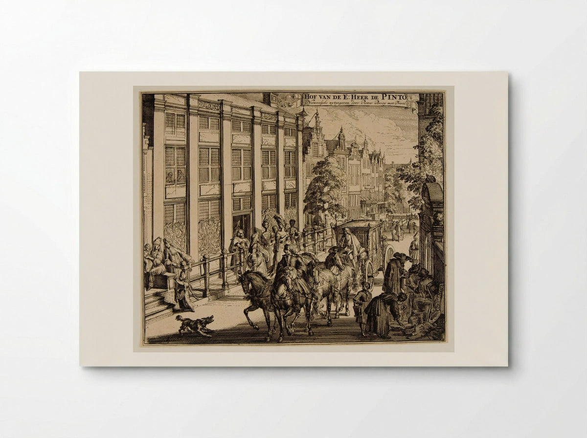 Saint Anthonisbreestraat with the De Pinto House - Romeyn de Hooghe - Poster
