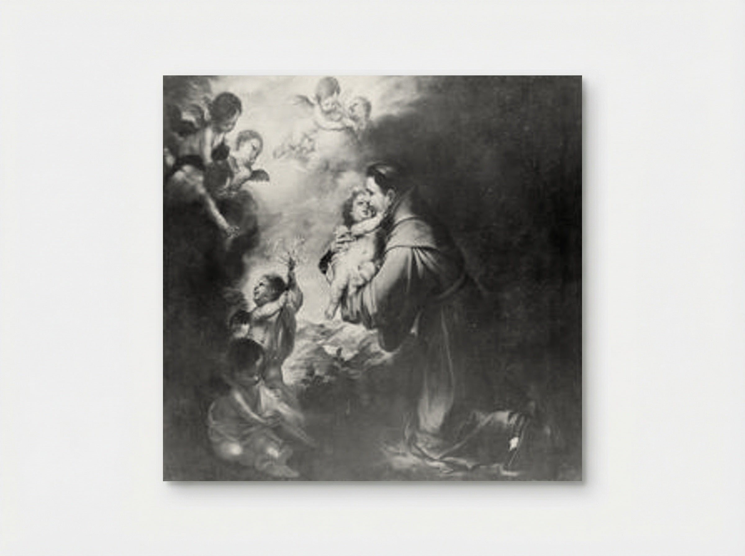 Saint Anthony of Padua Adoring the Christ Child - Bartolomé Esteban Murillo - Poster