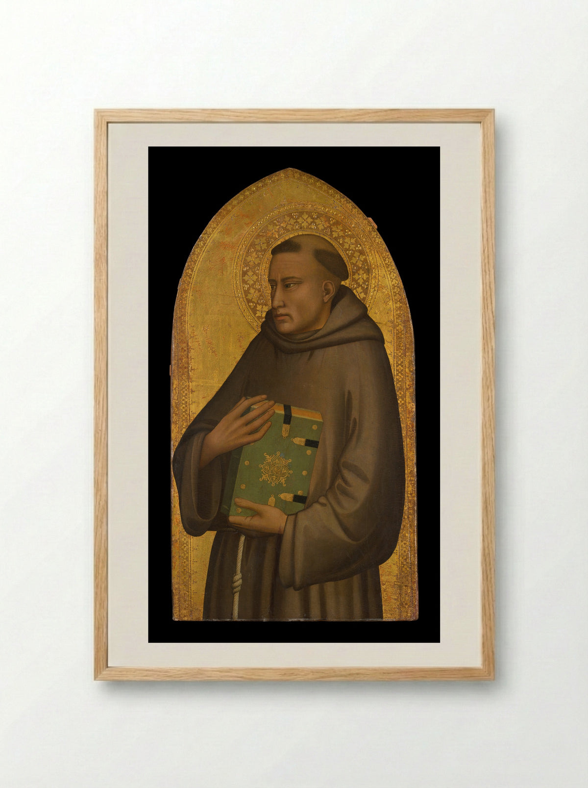 Saint Anthony of Padua - Maso di Banco - Framed Print Wood