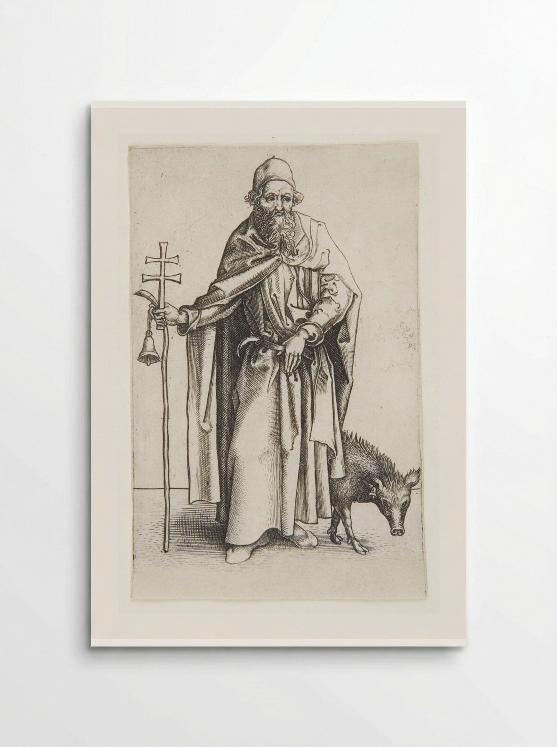 Saint Anthony, the First Hermit - Martin Schongauer - Poster