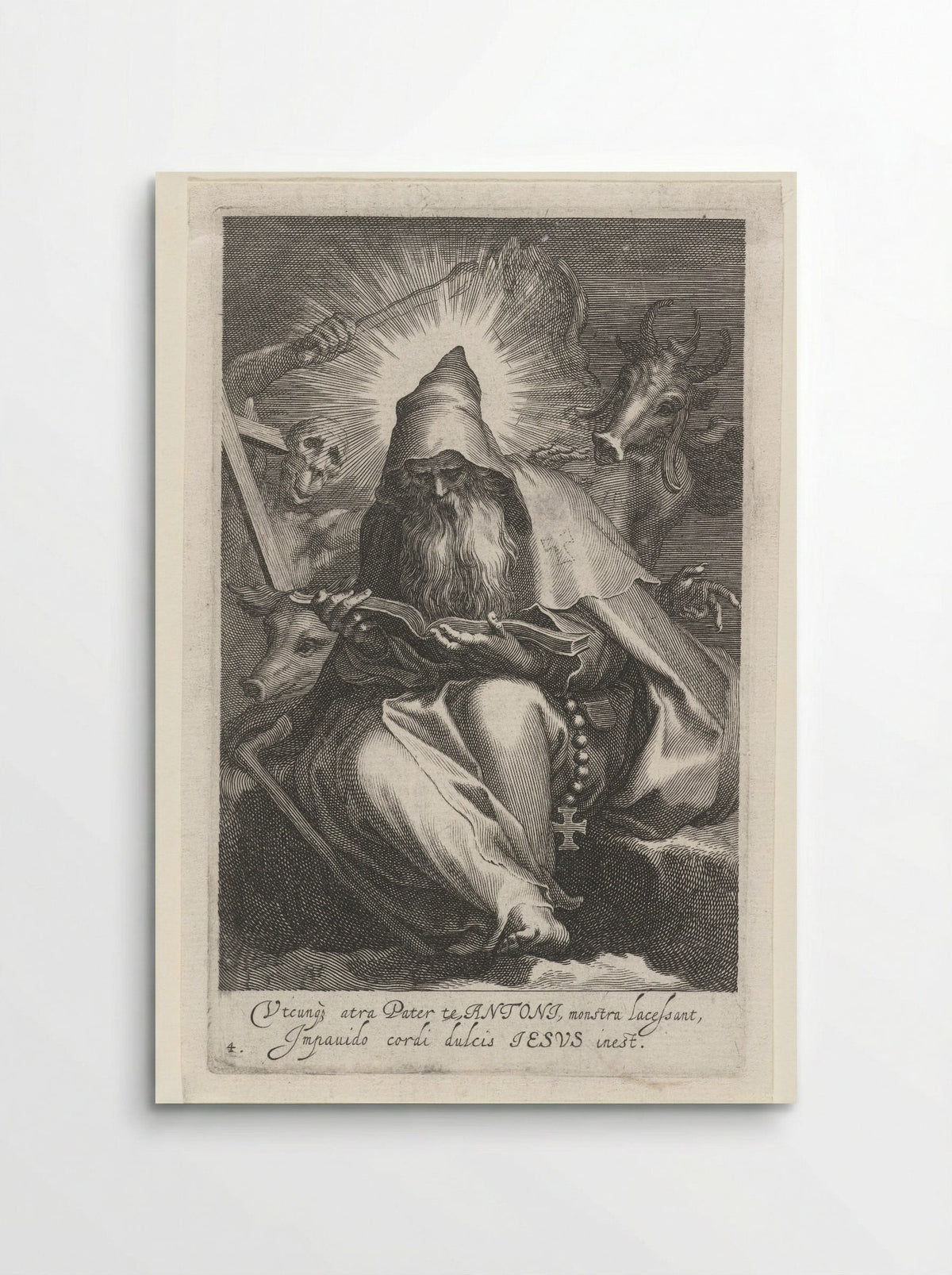 Saint Anthony the Great as a Hermit - Boëtius Adamsz. Bolswert - Poster