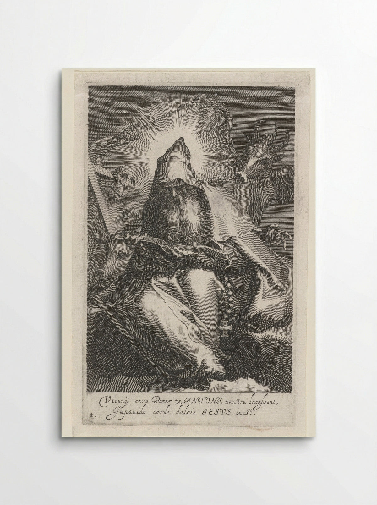 Saint Anthony the Great as a Hermit - Boëtius Adamsz. Bolswert - Poster