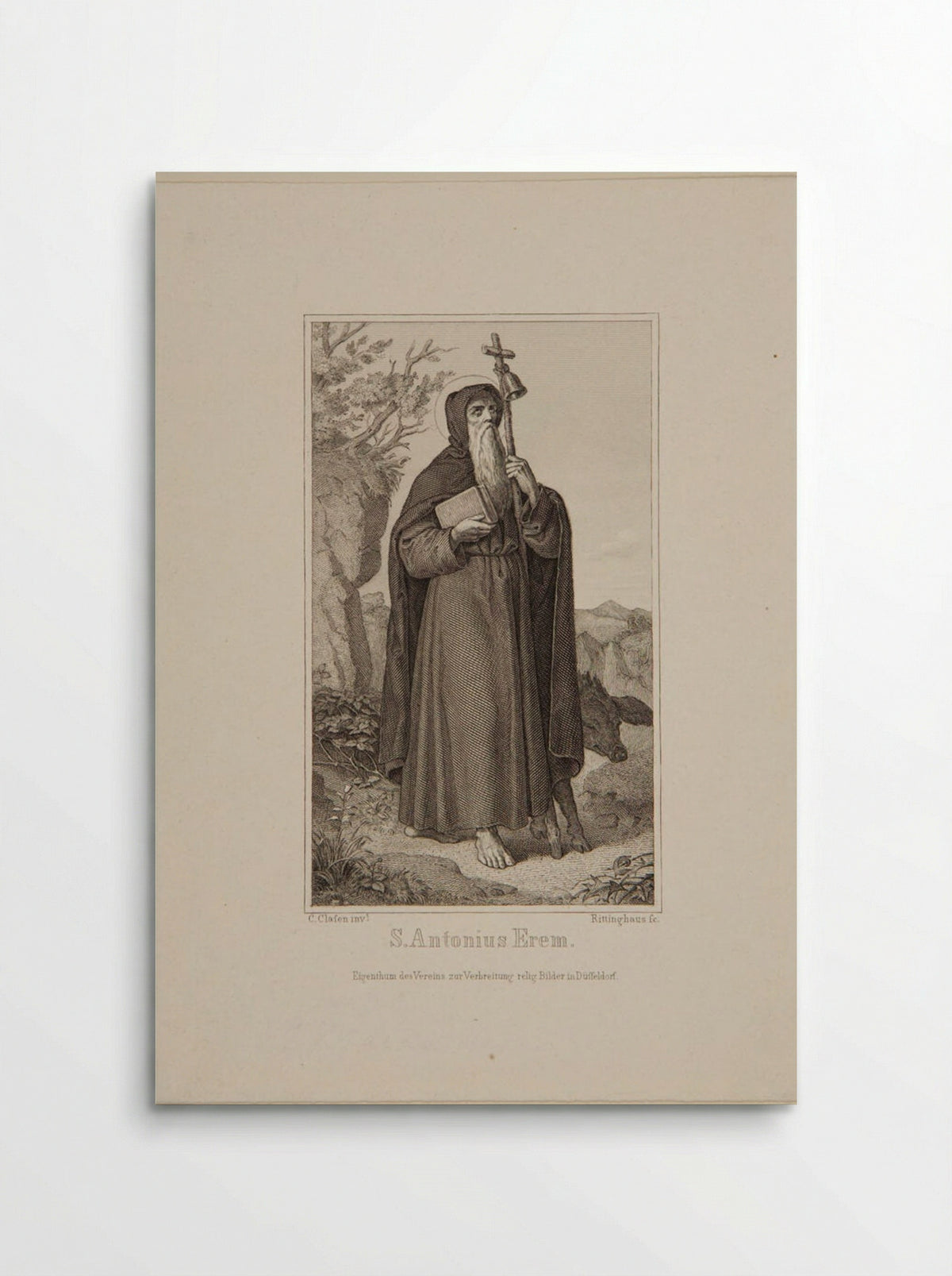 Saint Antonius Erem - E. Rittinghaus - Poster