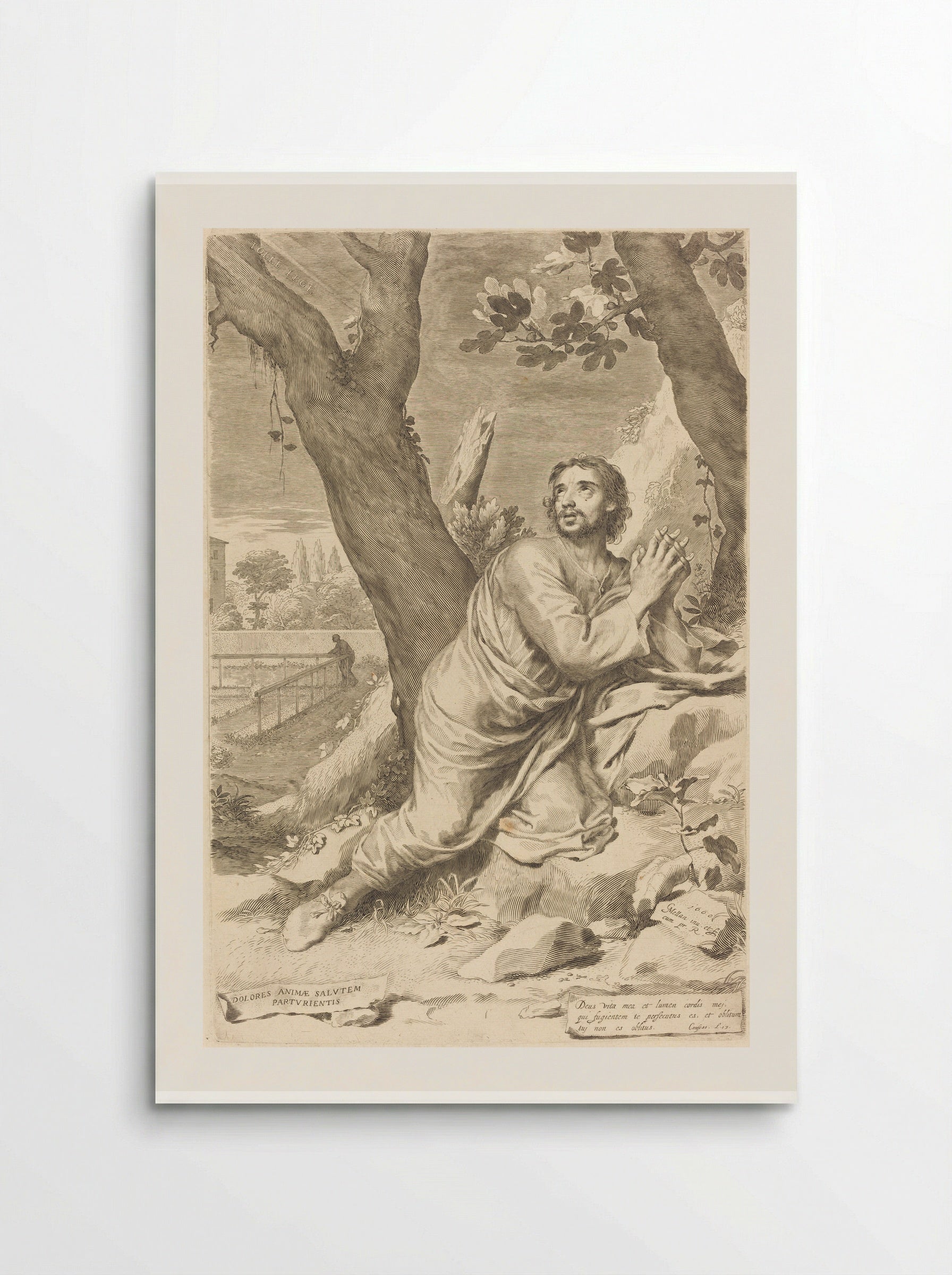 Saint Augustine - Claude Mellan - Poster