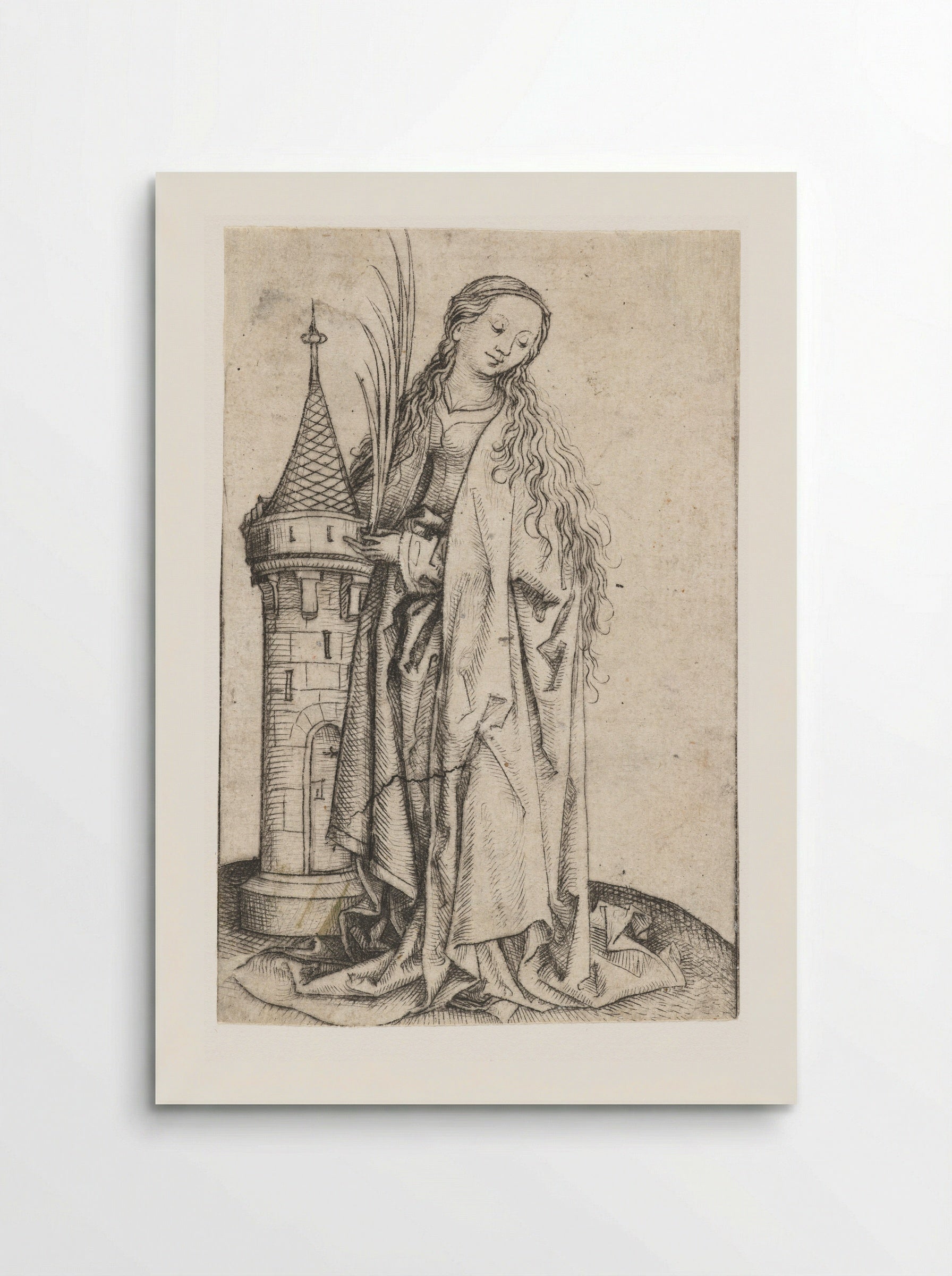 Saint Barbara (Large Version) - Master of the Amsterdam Cabinet - Poster