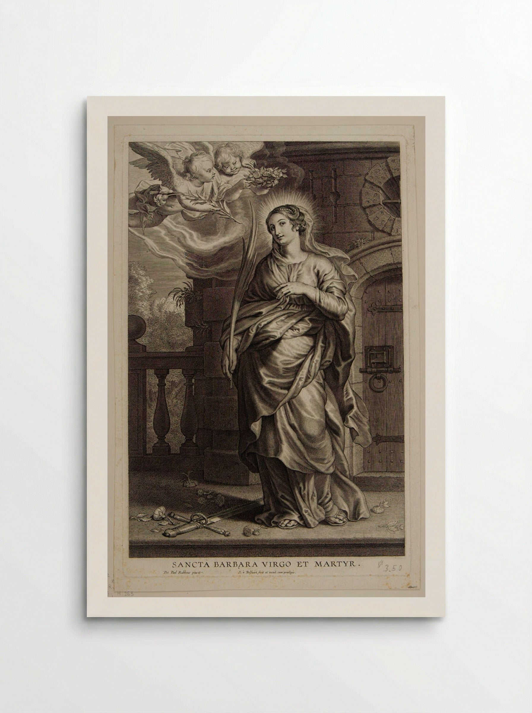 Saint Barbara, Virgin and Martyr - Schelte Adamsz. Bolswert - Poster