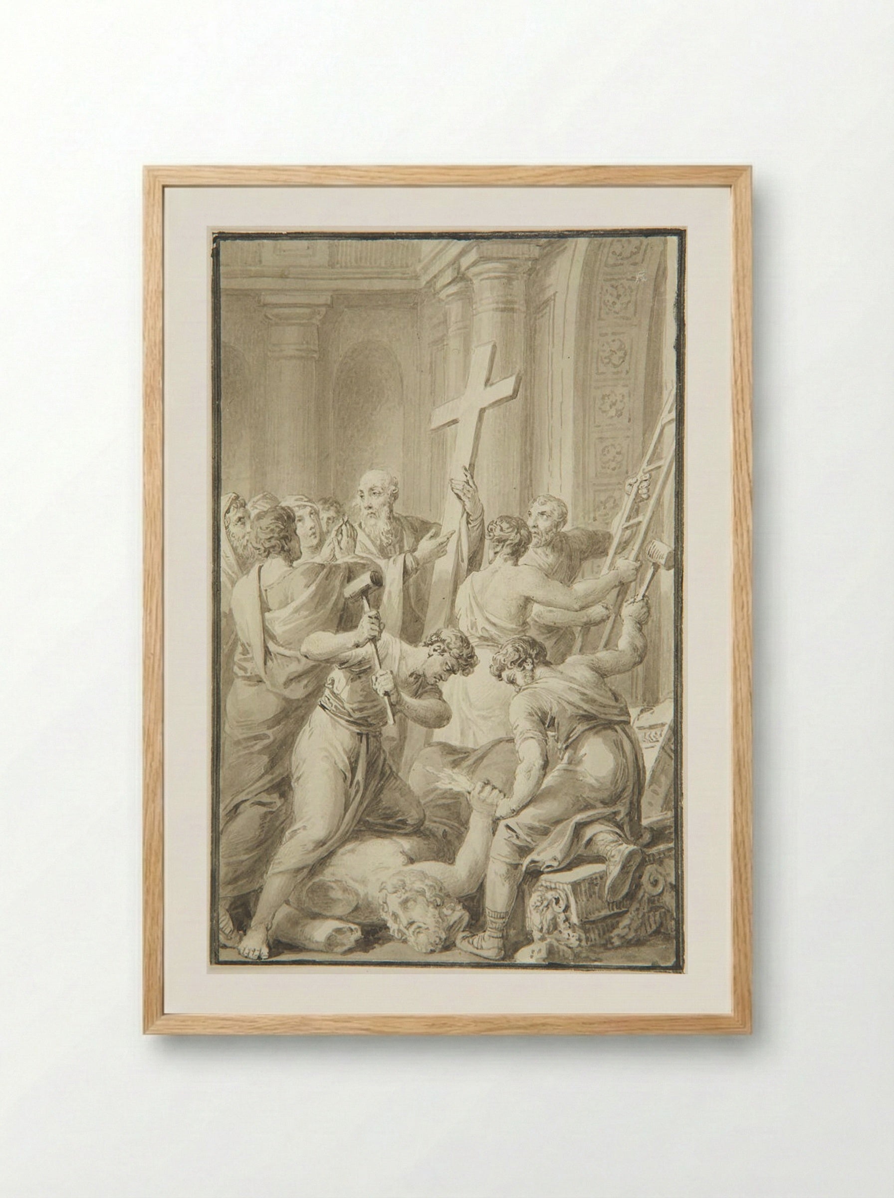 Saint Bartholomew - Vincenz Georg Kininger - Framed Print Wood