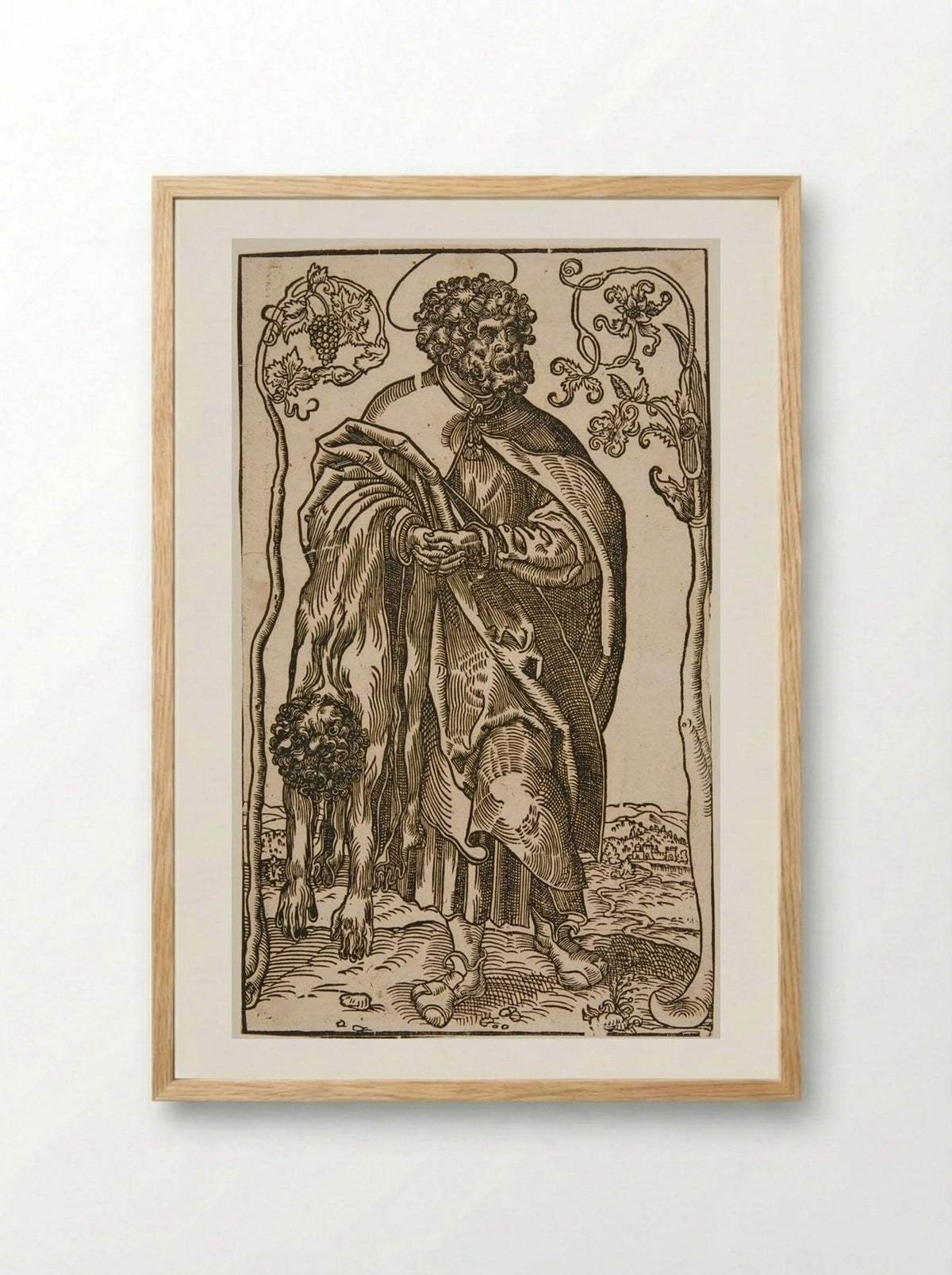 Saint Bartholomew - Lucas Cranach the Elder - Framed Print Wood