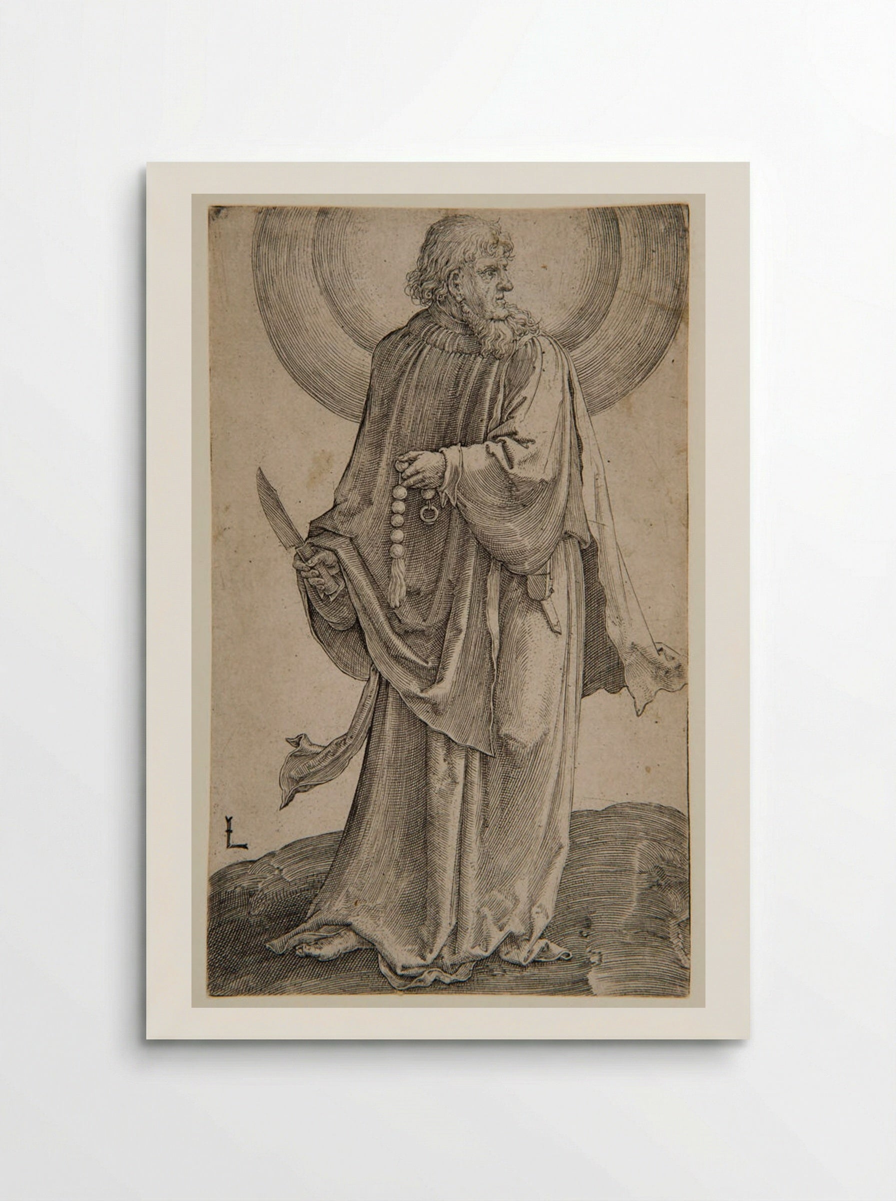 Saint Bartholomew - Lucas van Leyden - Poster