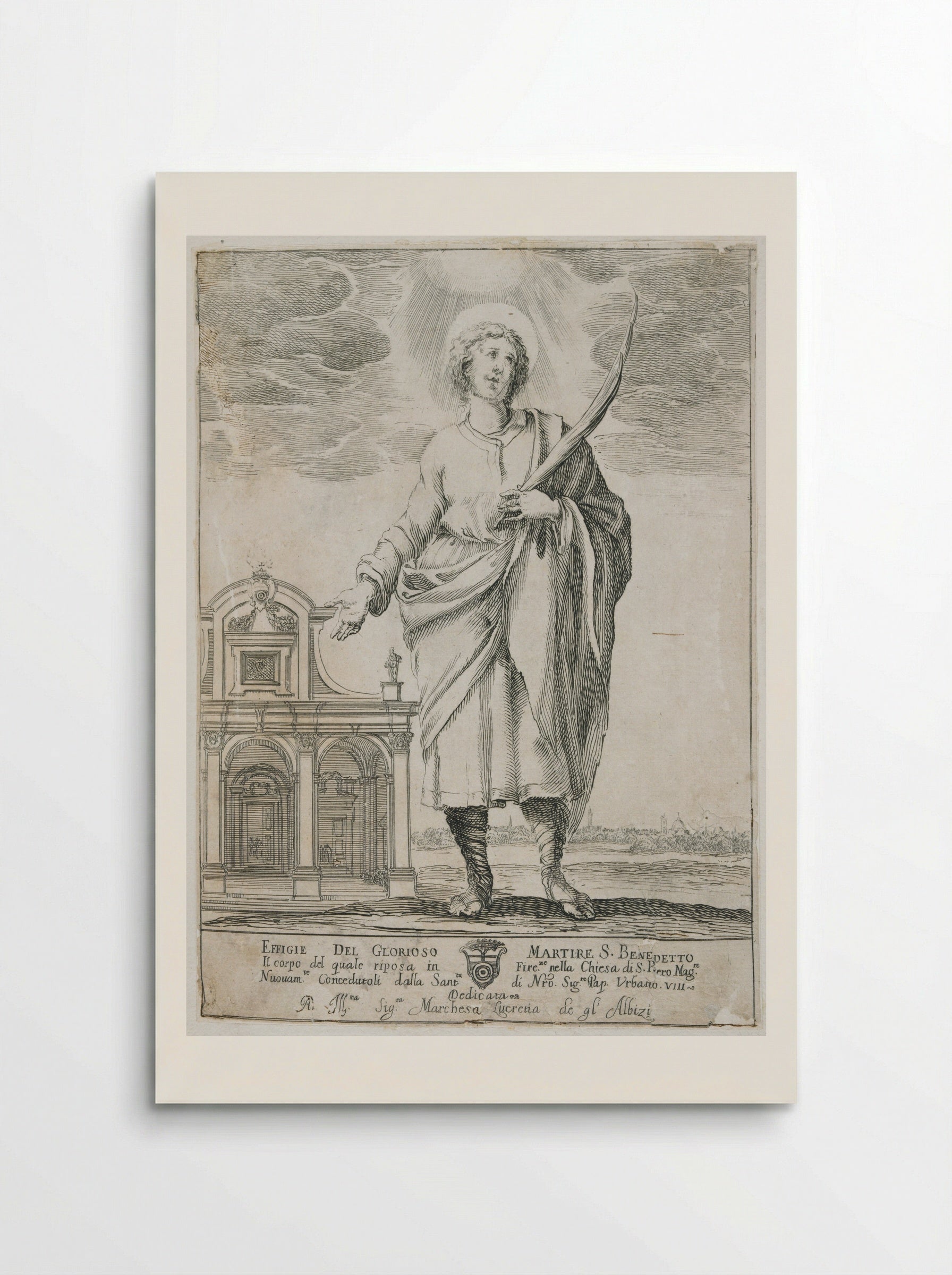 Saint Benedict Martyr - Stefano Della Bella - Poster