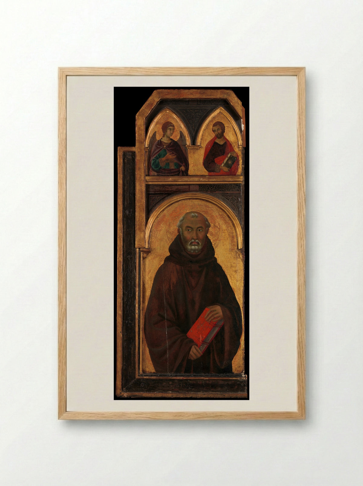 Saint Benedict - Segna di Buonaventura - Framed Print Wood