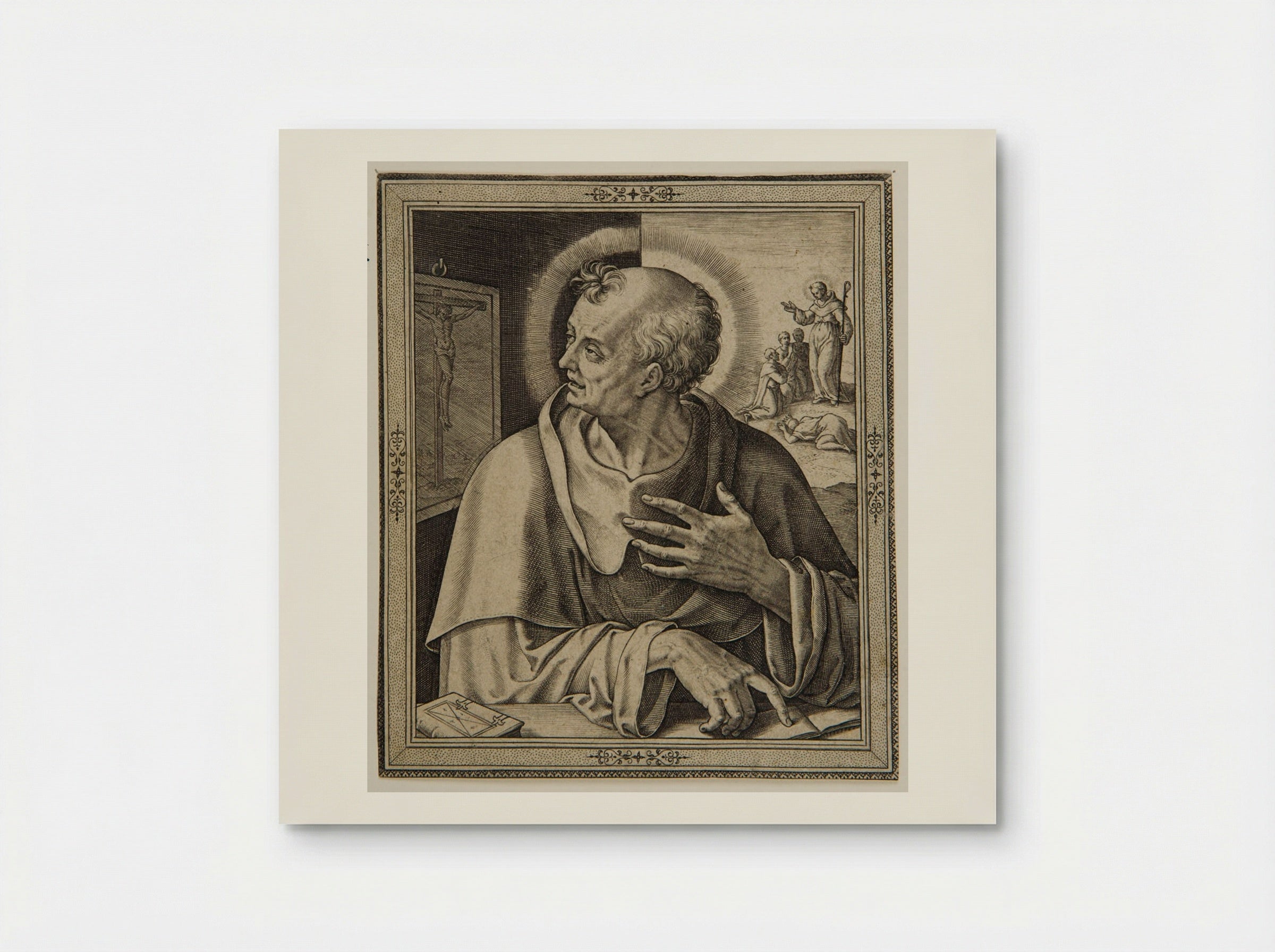 Saint Benedict - Hieronymus Wierix - Poster