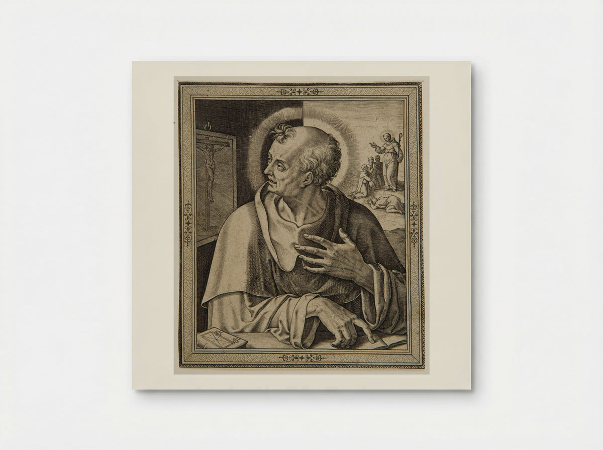 Saint Benedict - Hieronymus Wierix - Poster