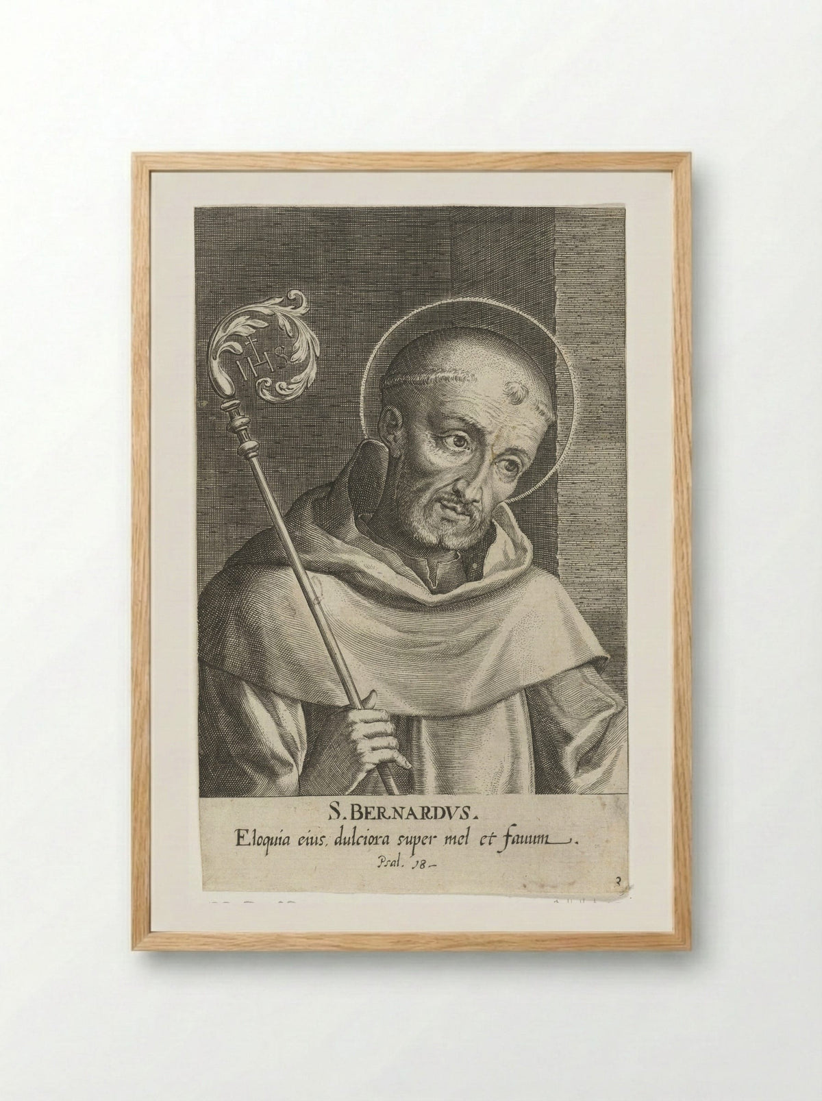 Saint Bernard of Clairvaux - Dominicus Custos - Framed Print Wood