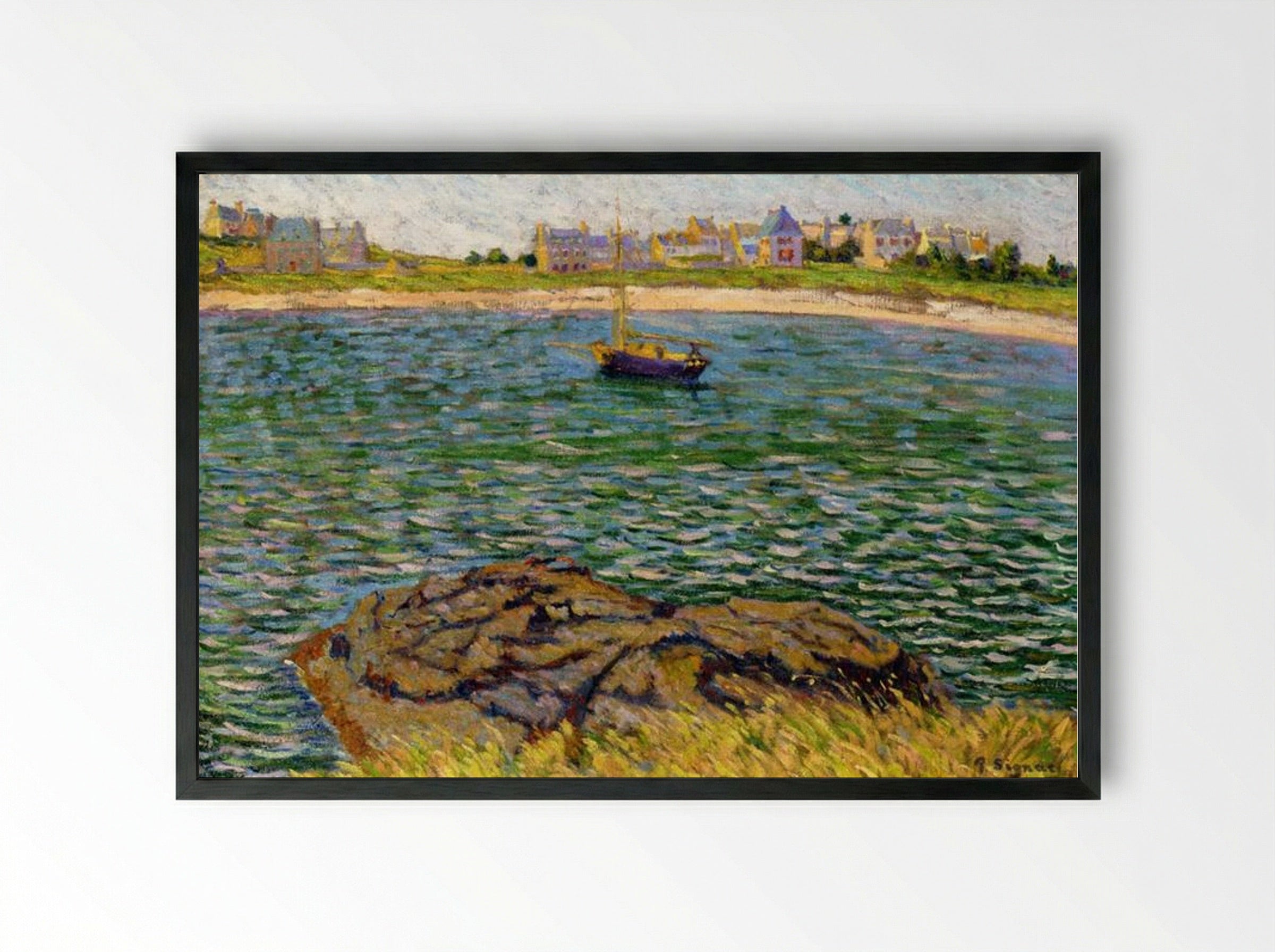 Saint-Briac, Le Bechet - Paul Signac - Framed Print Black