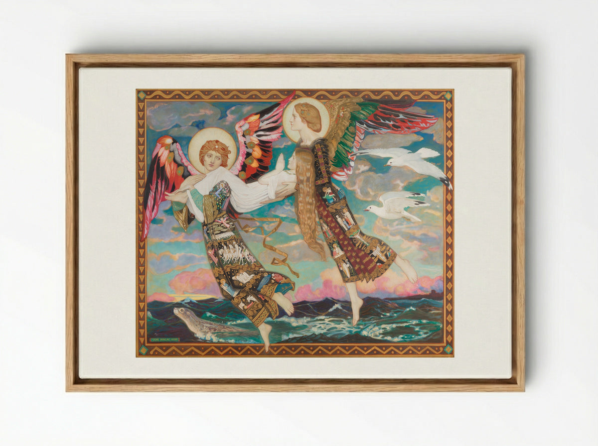 Saint Bride - John Duncan - Framed Canvas Wood