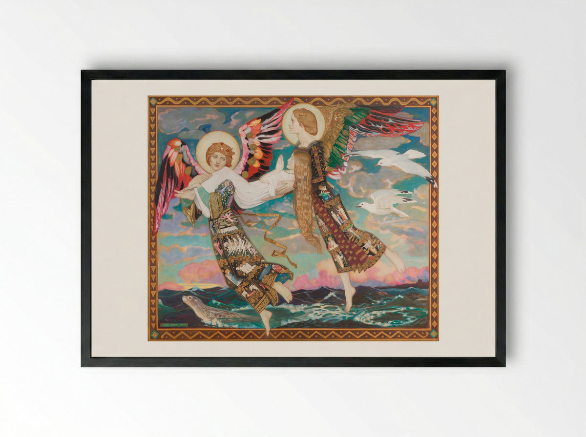 Saint Bride - John Duncan - Framed Print Black