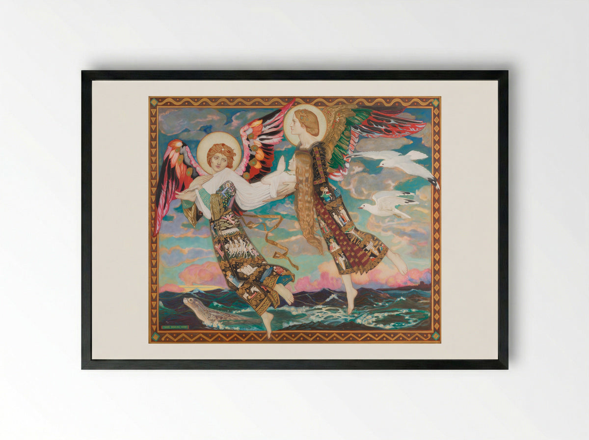 Saint Bride - John Duncan - Framed Print Black