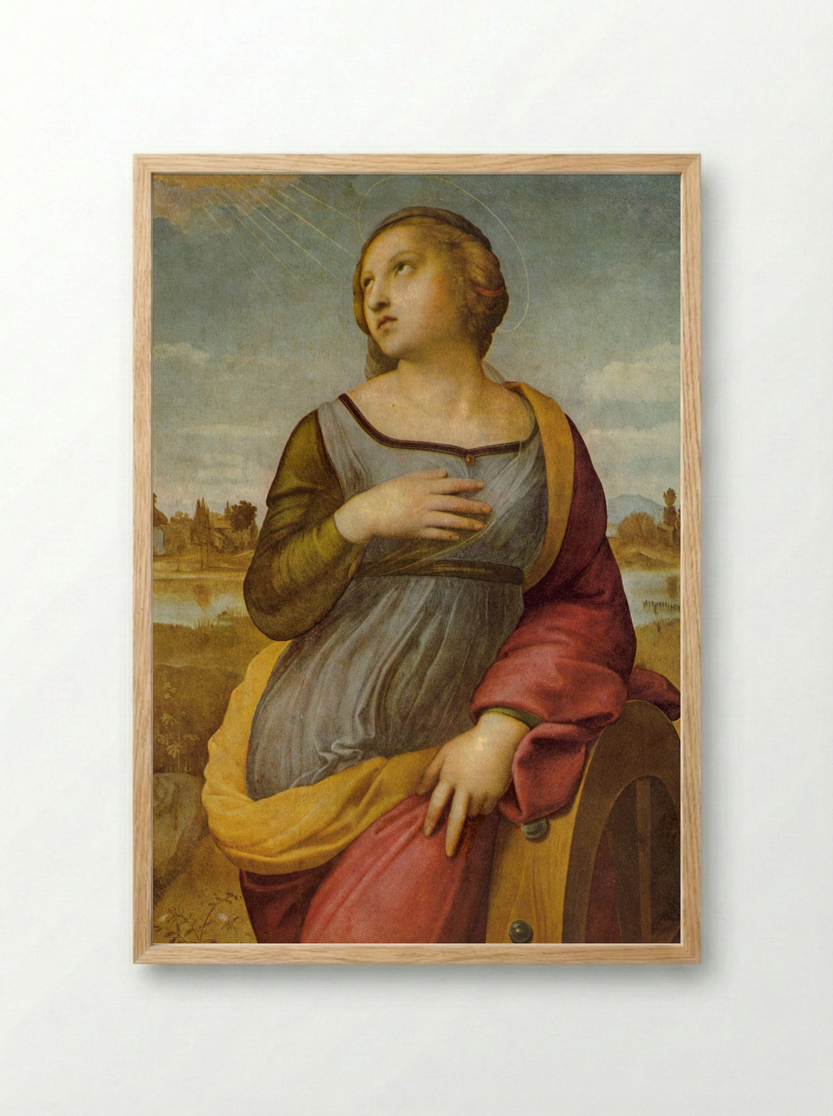 Saint Catherine of Alexandria - Raphael - Framed Print Wood
