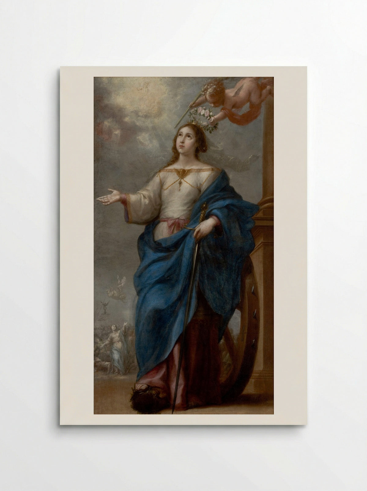 Saint Catherine of Alexandria - Bartolomé Esteban Murillo - Poster