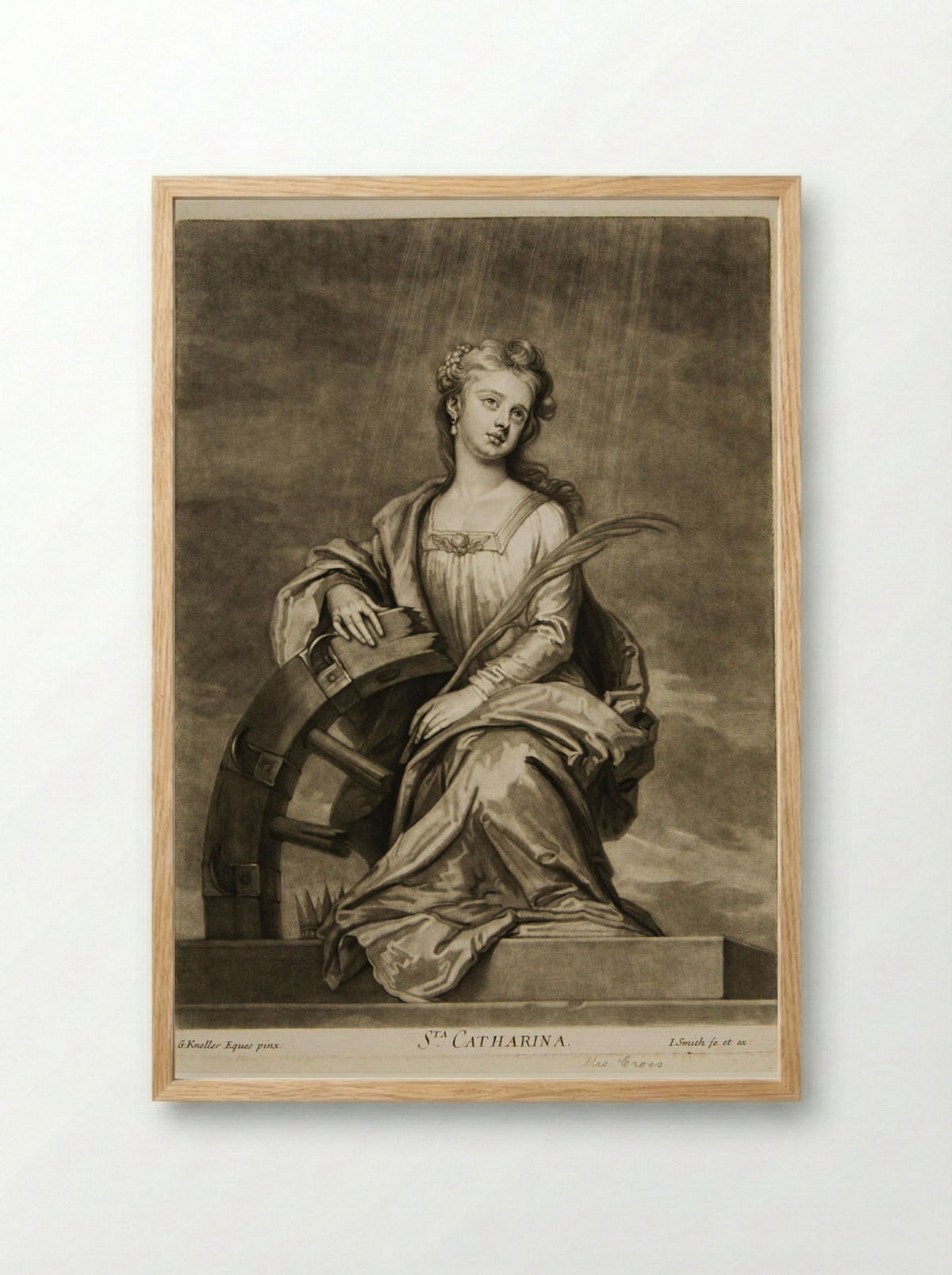 Saint Catherine - John Smith - Framed Print Wood