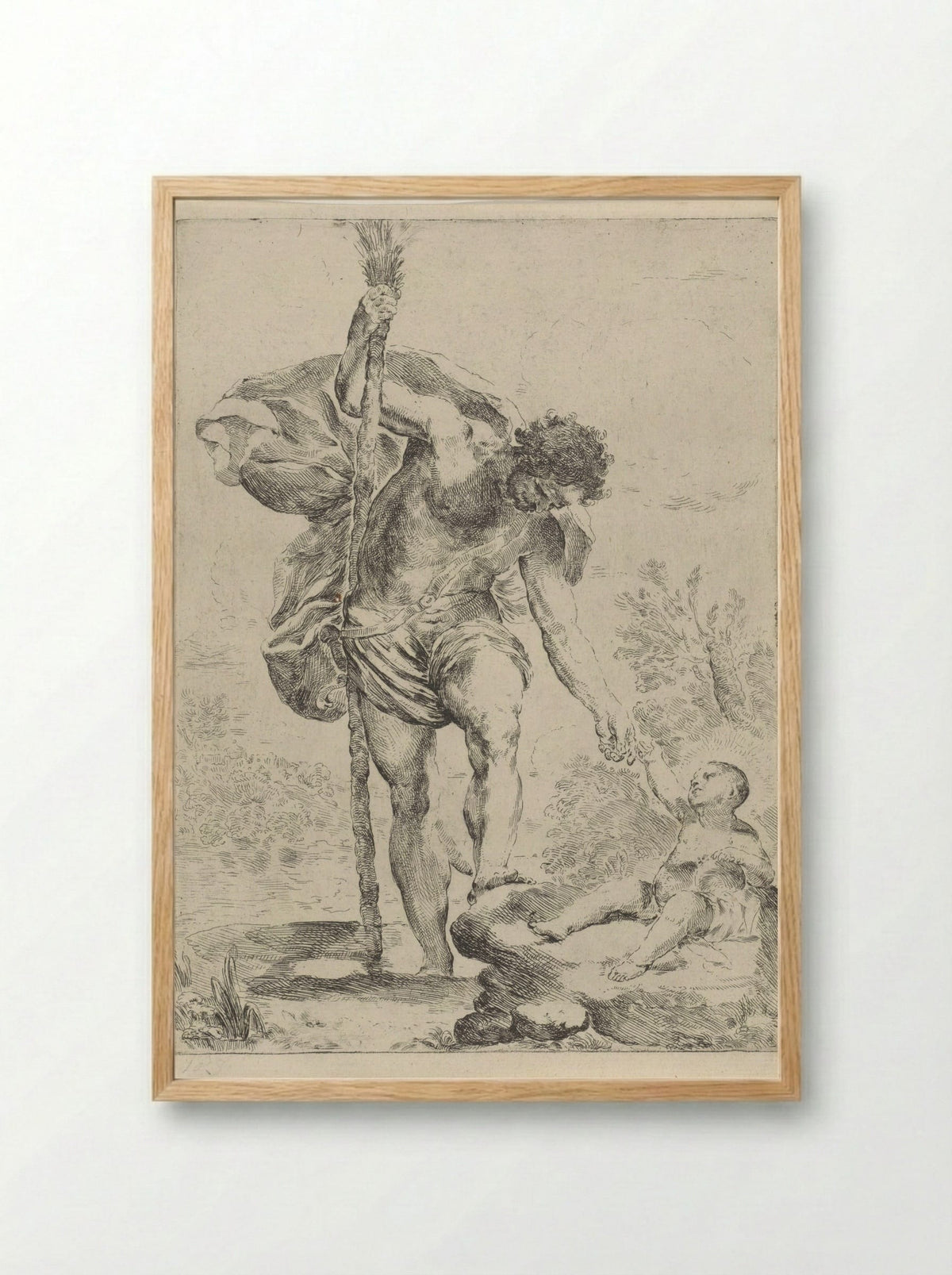 Saint Christopher - Francesco Amato - Framed Print Wood