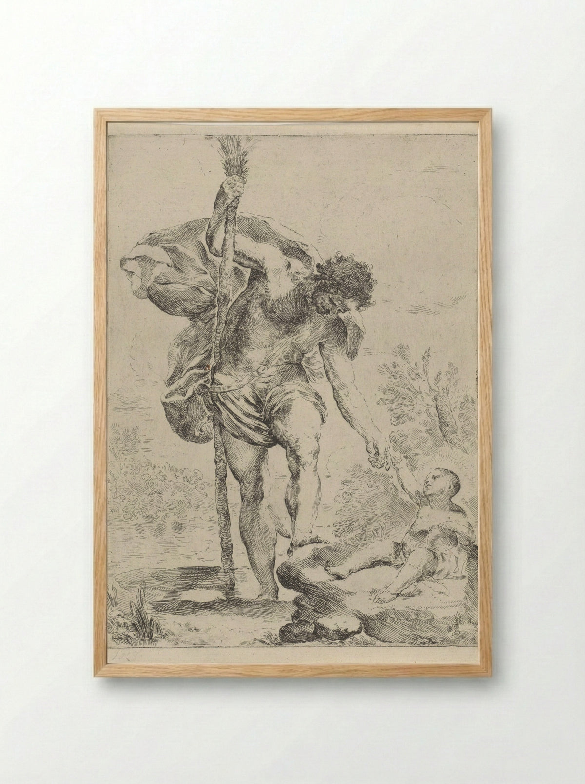 Saint Christopher - Francesco Amato - Framed Print Wood