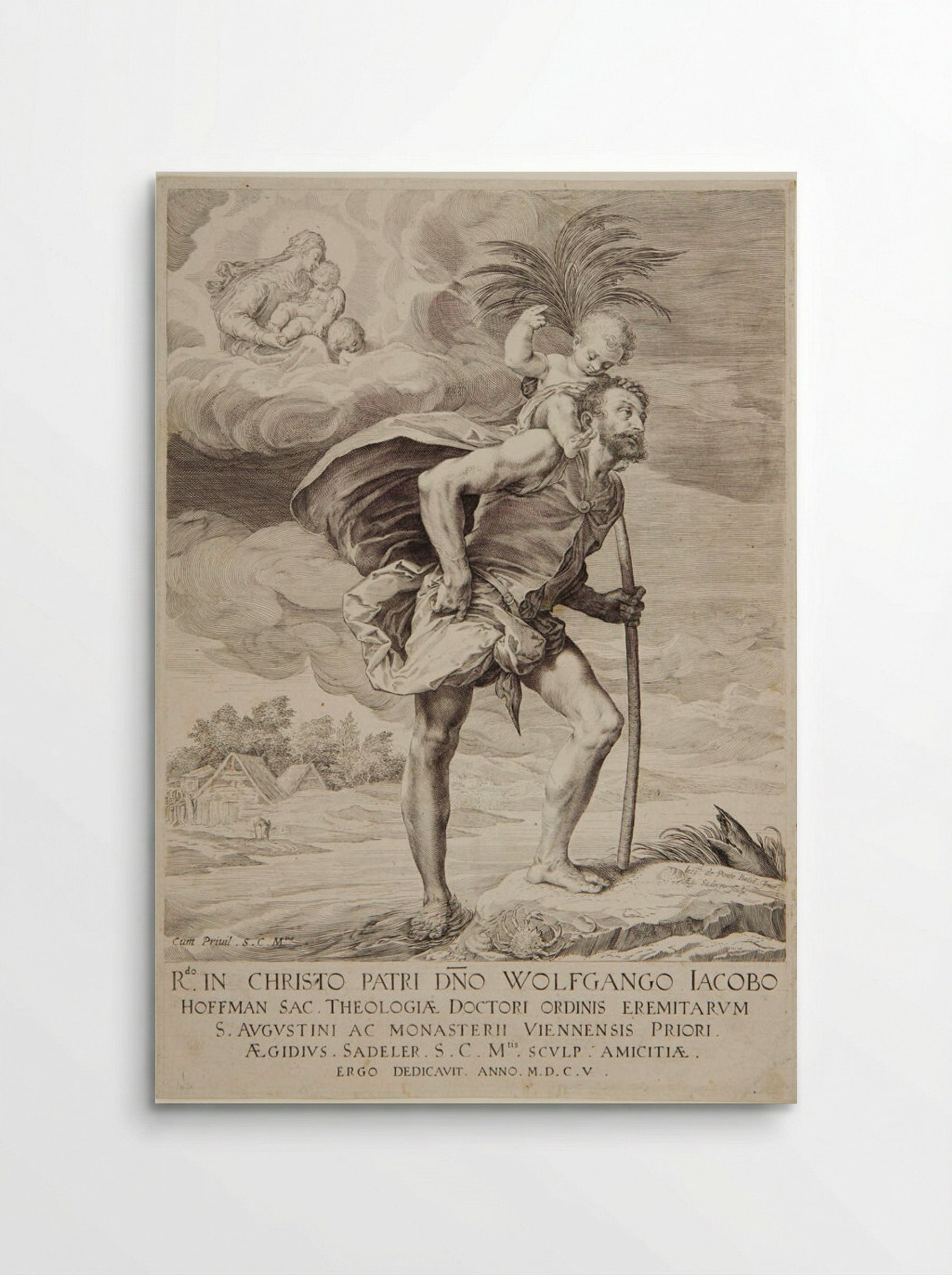 Saint Christopher - Aegidius Sadeler II - Poster