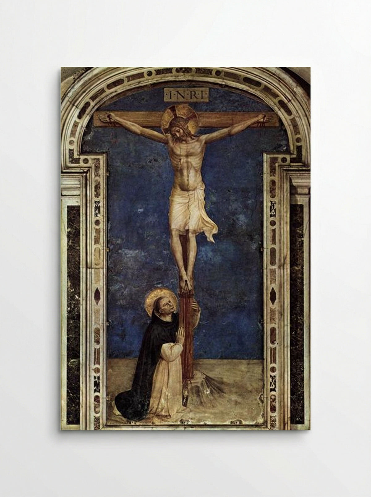 Saint Dominic Adoring the Crucifixion - Fra Angelico - Poster