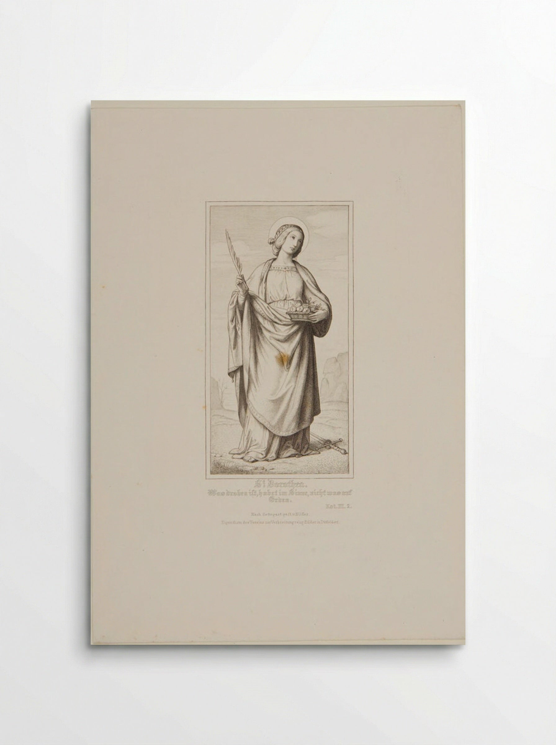 Saint Dorothea - Heinrich Nüsser - Poster