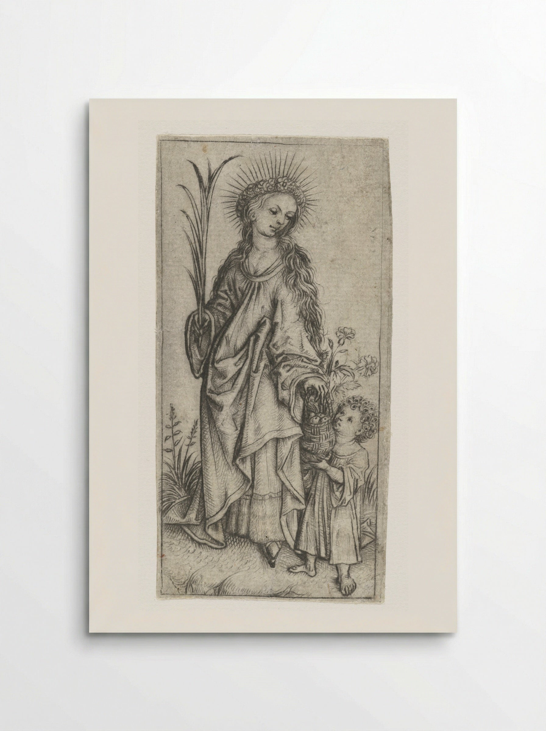 Saint Dorothy - Master of the Amsterdam Cabinet - Poster