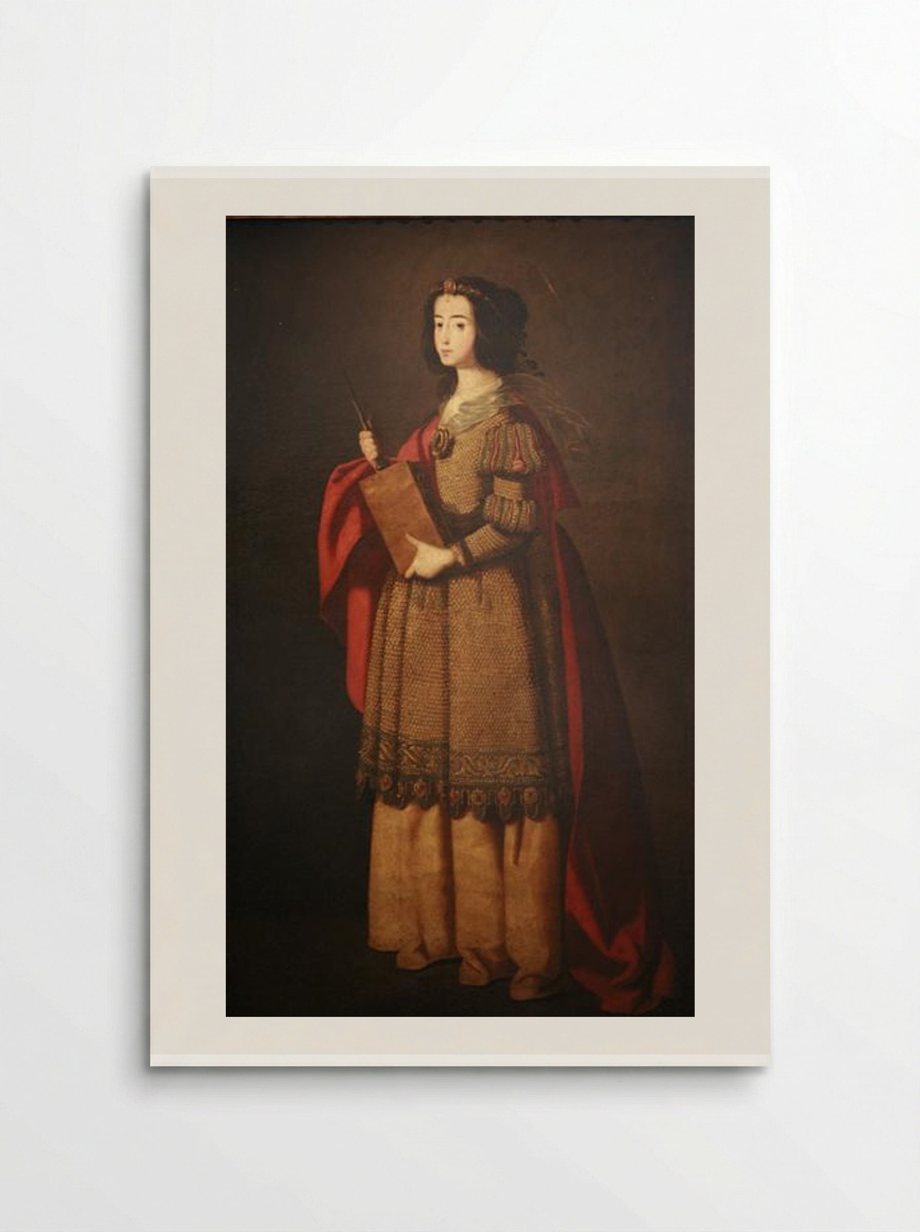 Saint Engracia - Francisco de Zurbarán - Poster