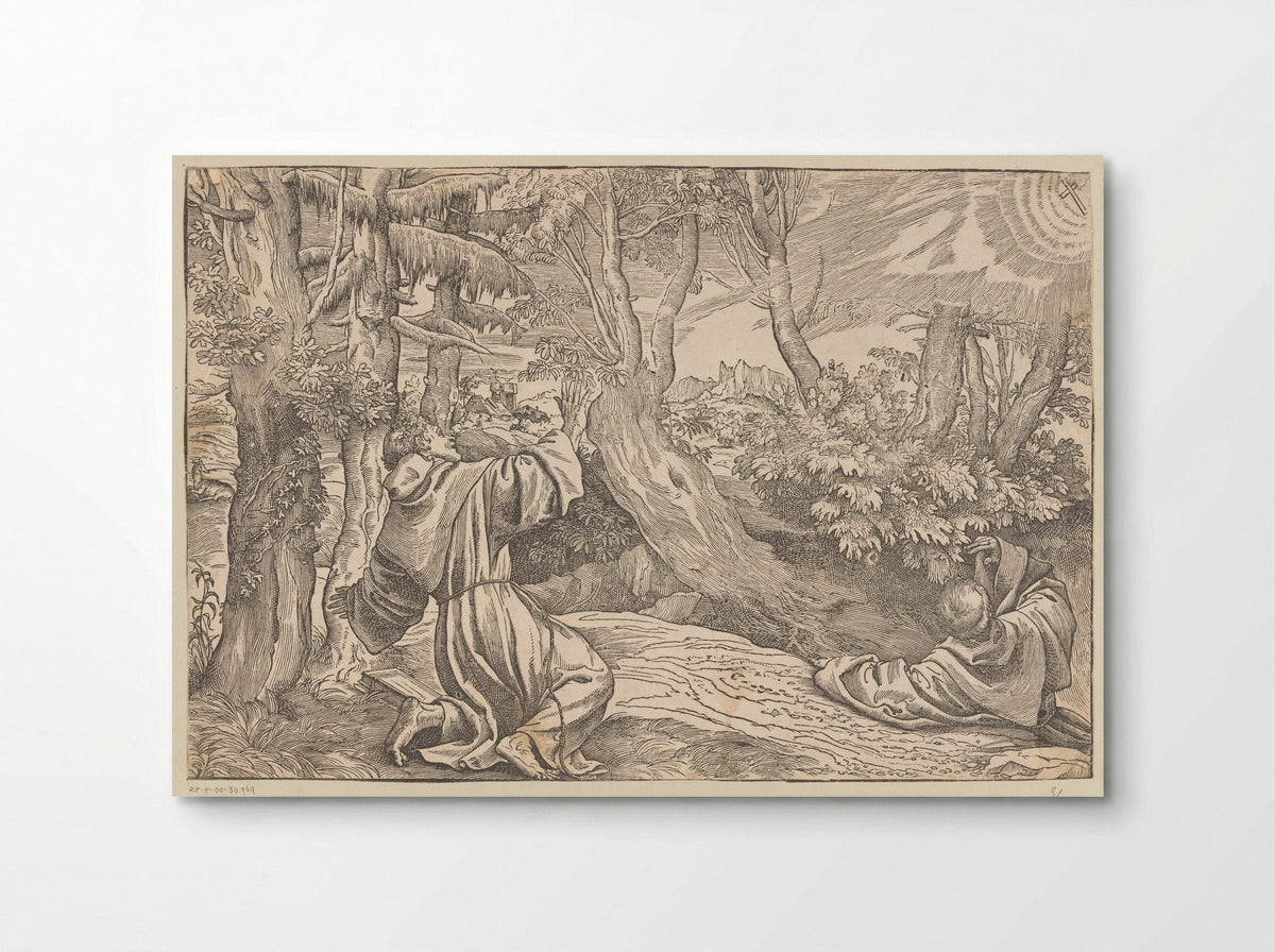 Saint Francis Receiving the Stigmata - Titian - Poster