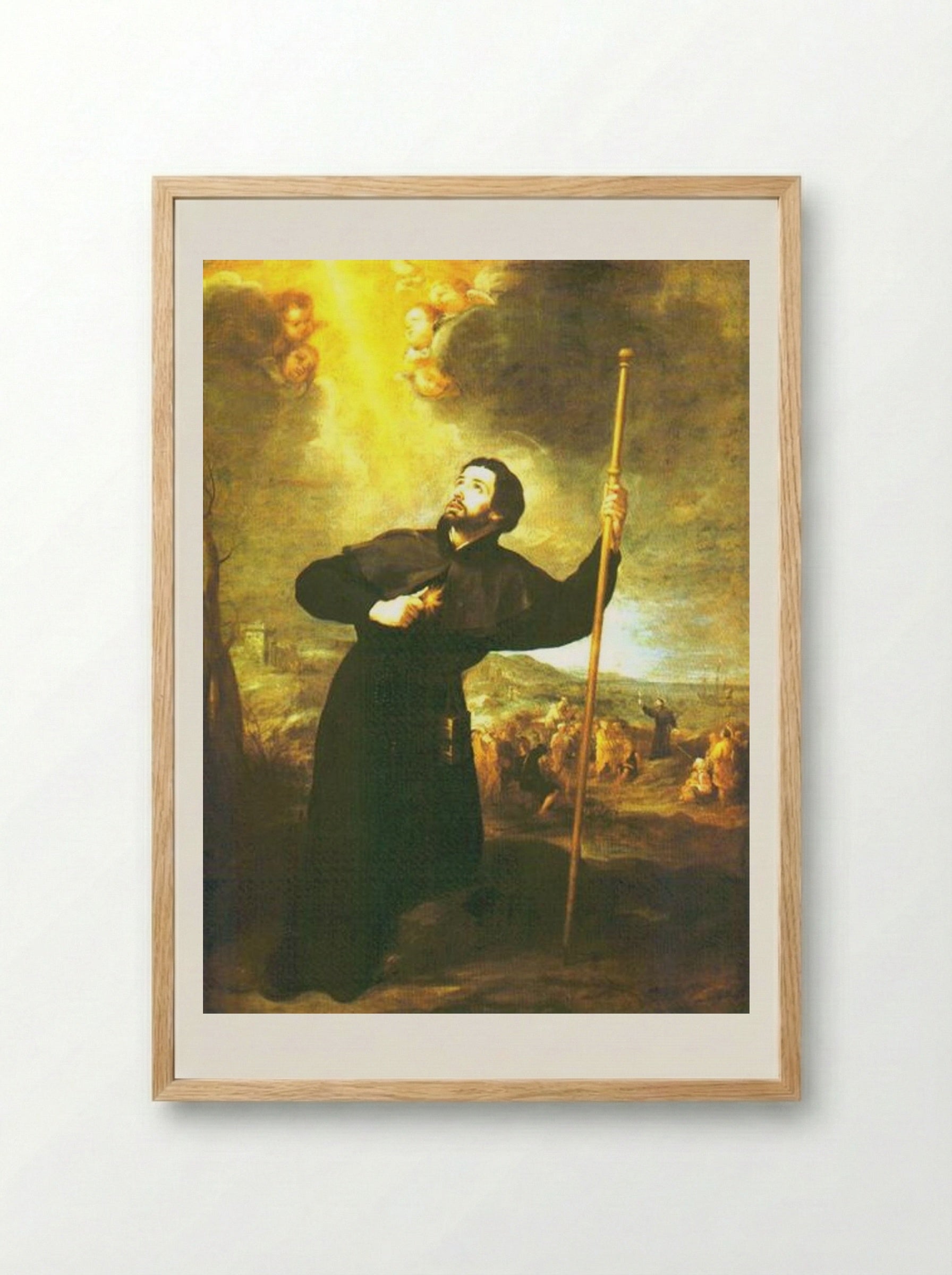 Saint Francis Xavier - Bartolomé Esteban Murillo - Framed Print Wood