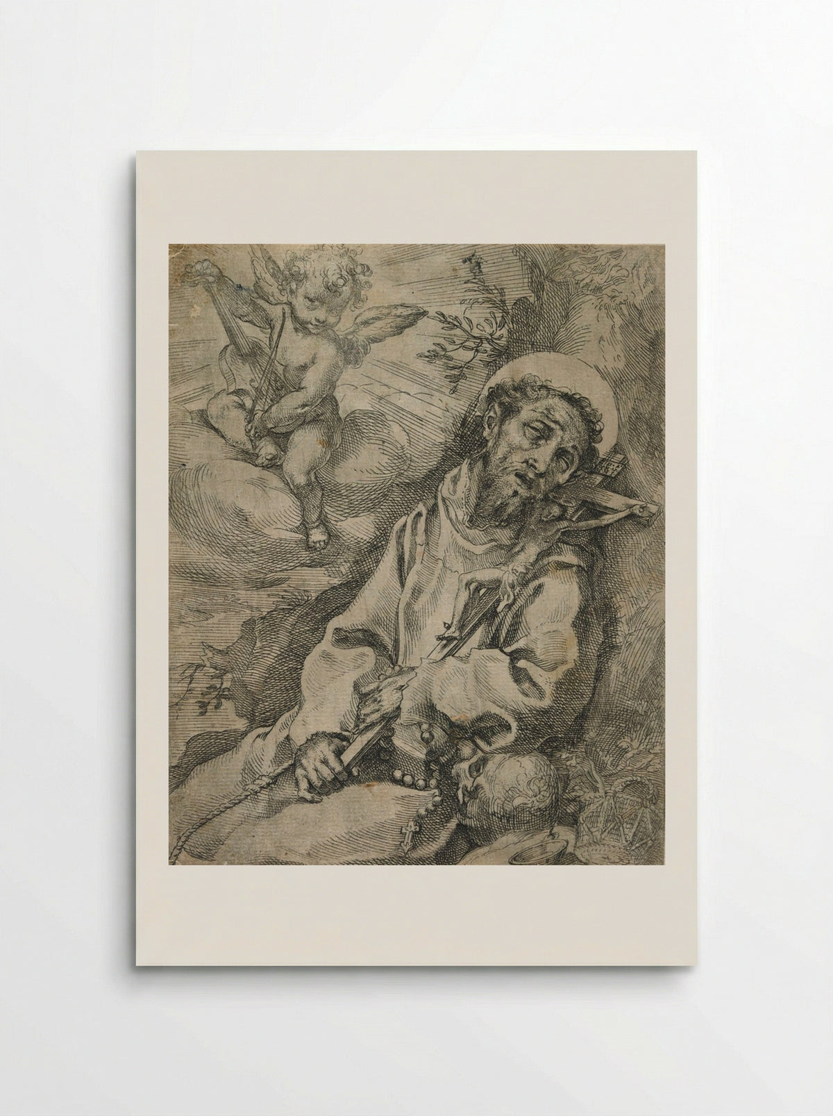 Saint Francis in Ecstasy - Francesco Vanni - Poster