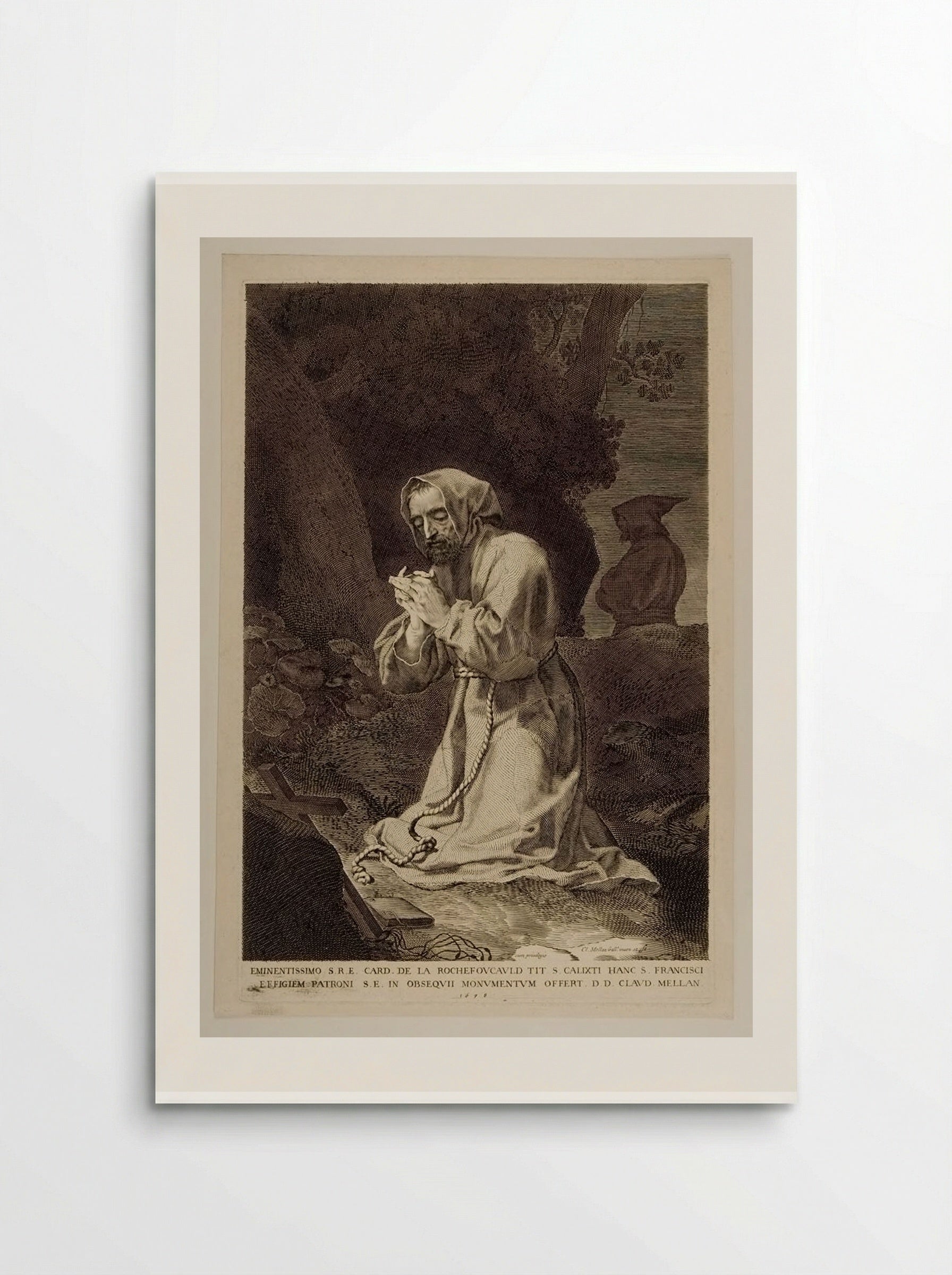 Saint Francis - Claude Mellan - Poster