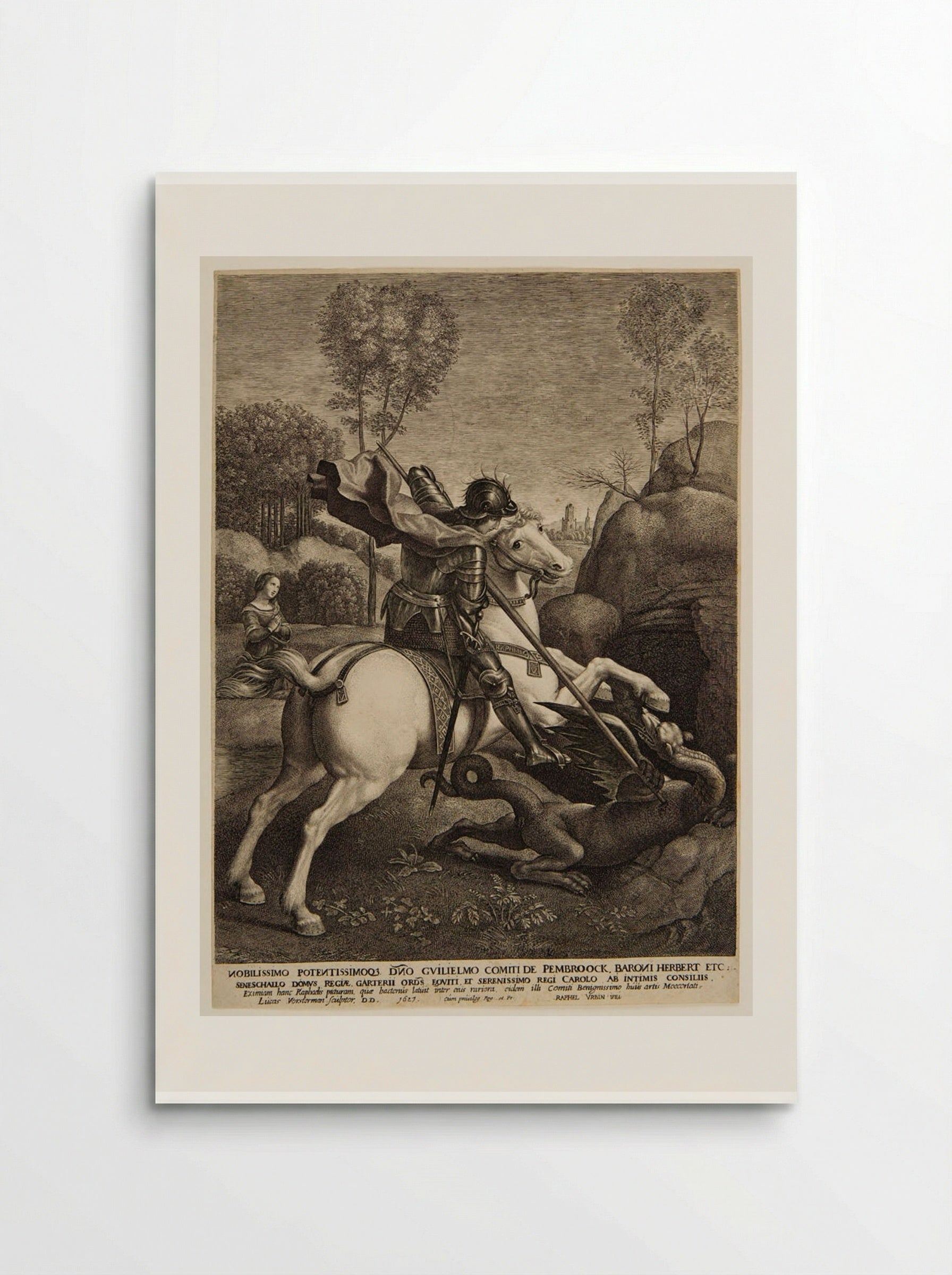 Saint George and the Dragon - Lucas Vorsterman I - Poster