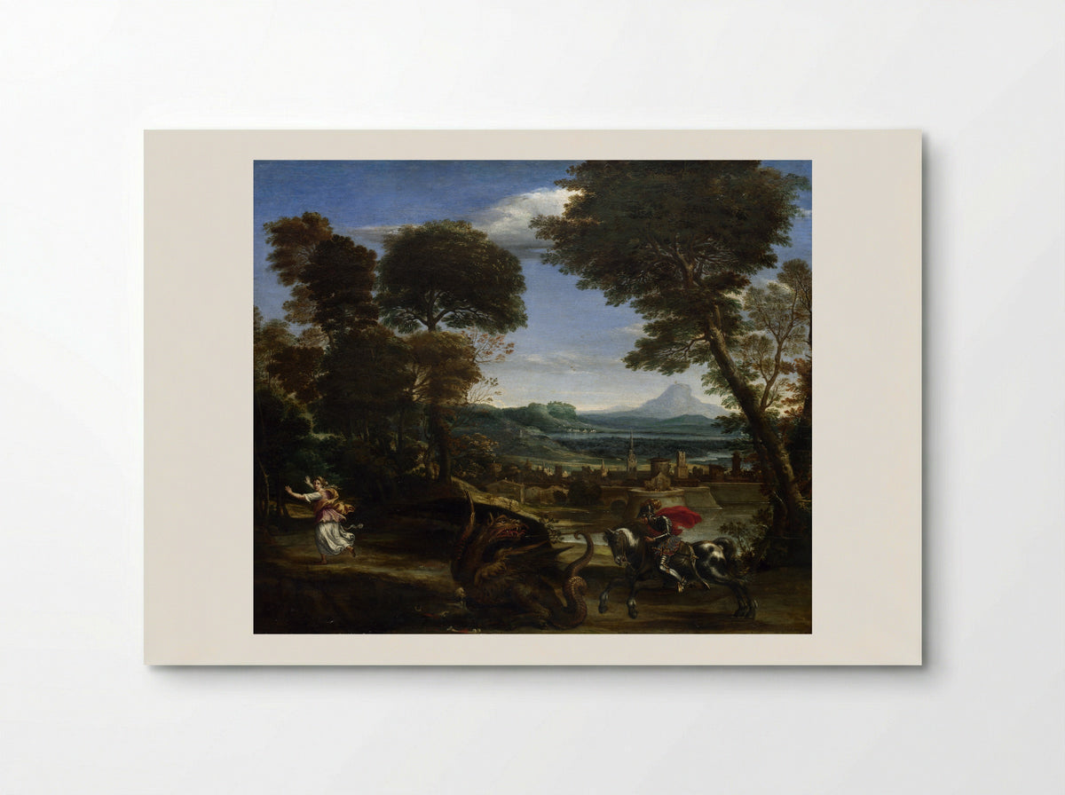 Saint George and the Dragon - Domenichino - Poster