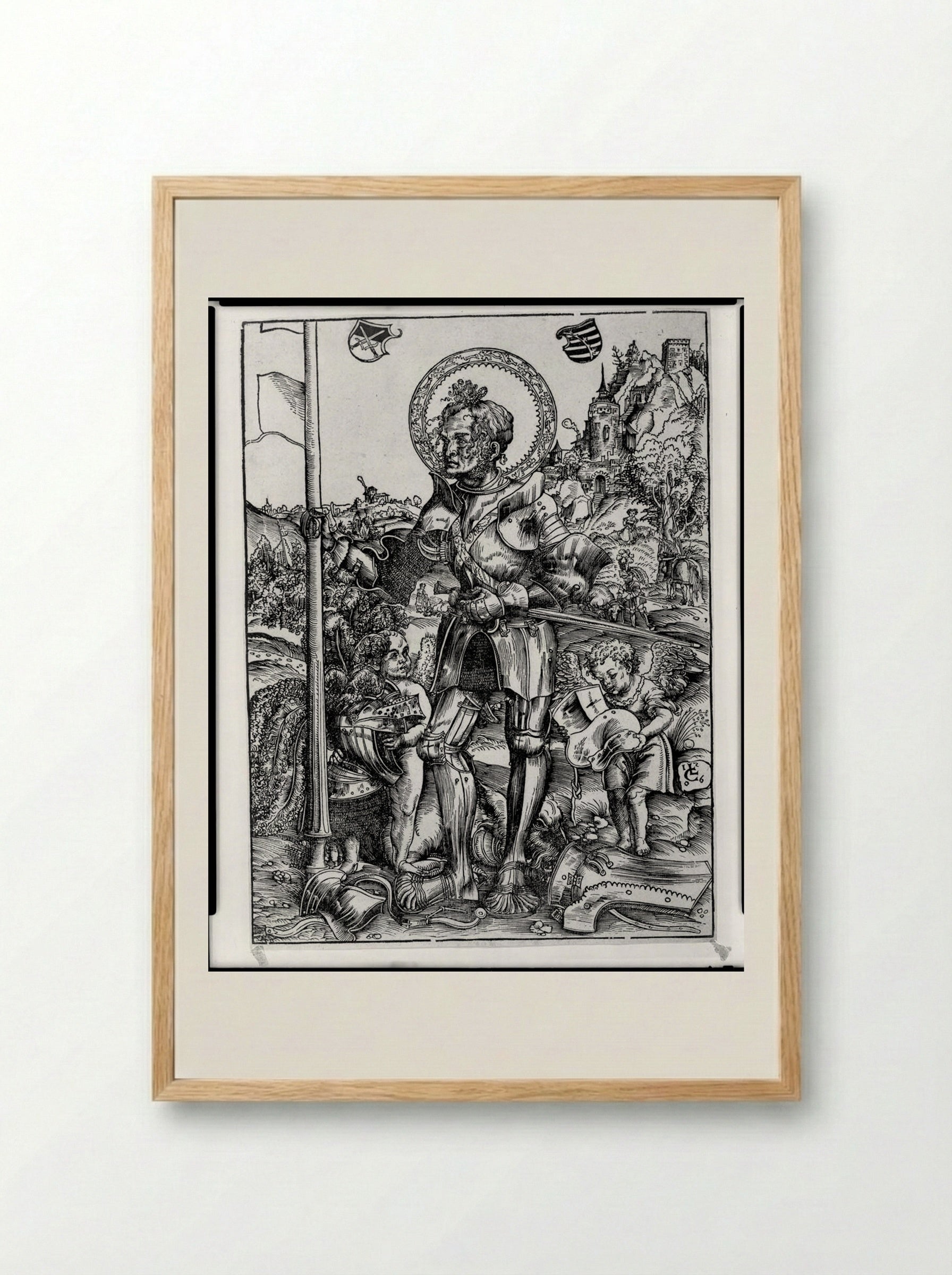 Saint George - Lucas Cranach the Elder - Framed Print Wood