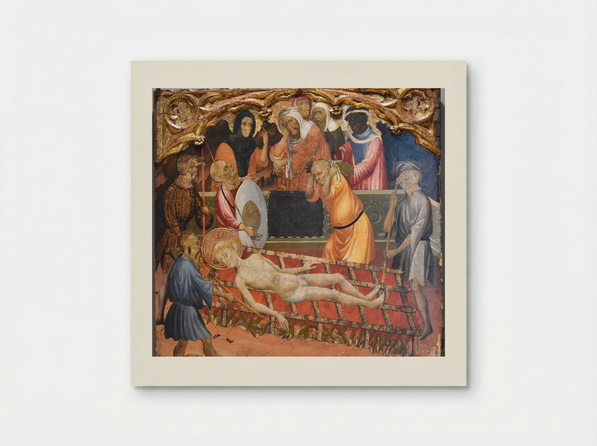 Saint Giles with Christ Triumphant over Satan and the Mission of the Apostles - Miguel Alcañiz - Poster