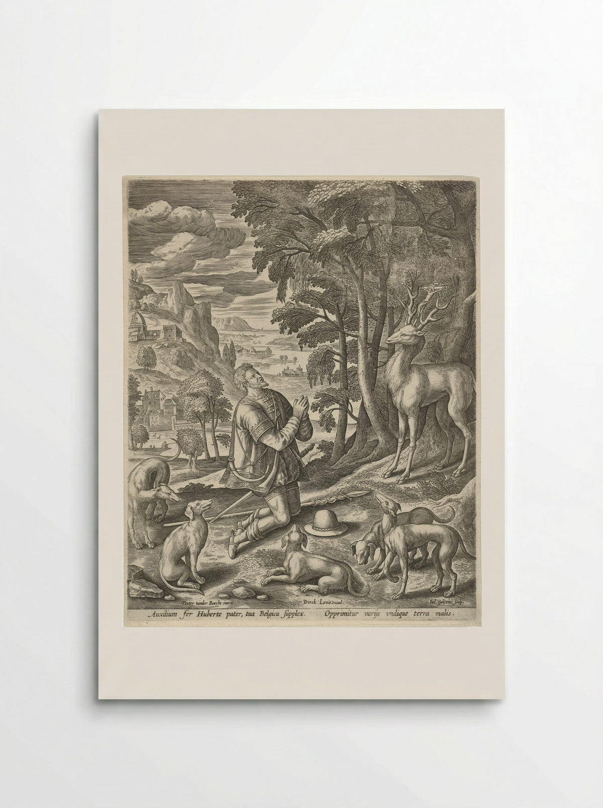 Saint Hubert - Hendrick Goltzius - Poster