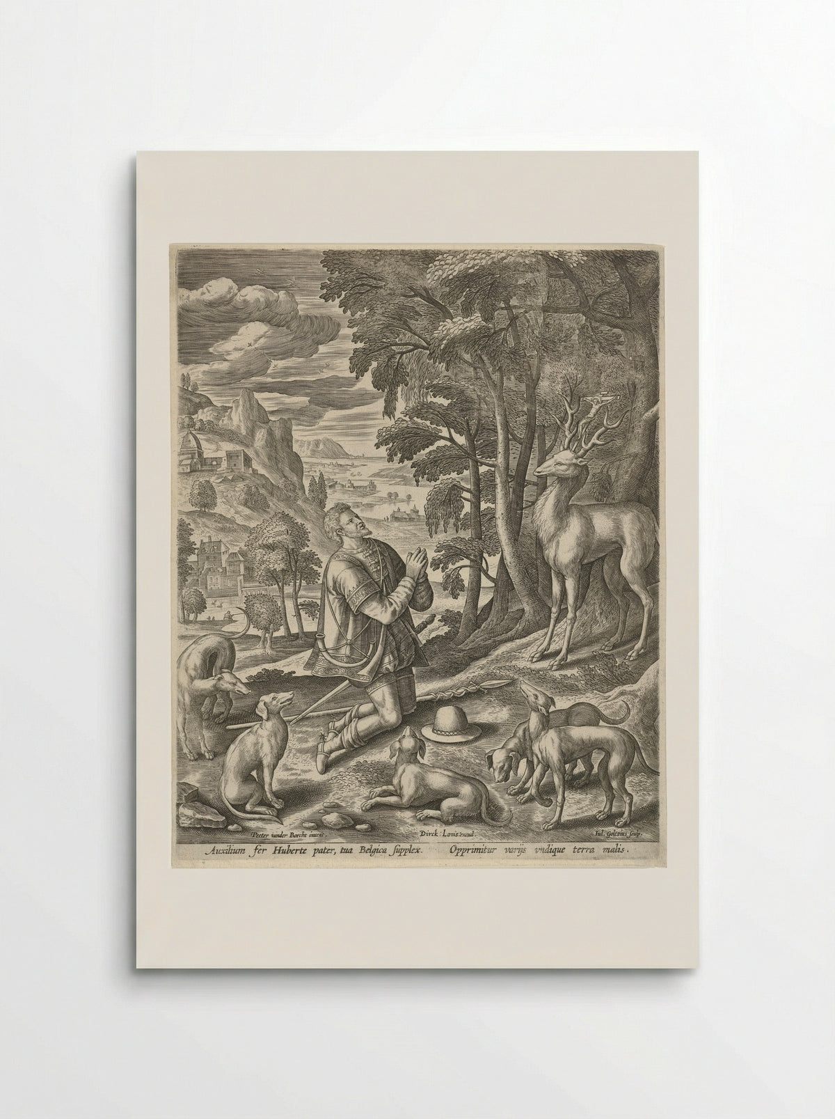 Saint Hubert - Hendrick Goltzius - Poster